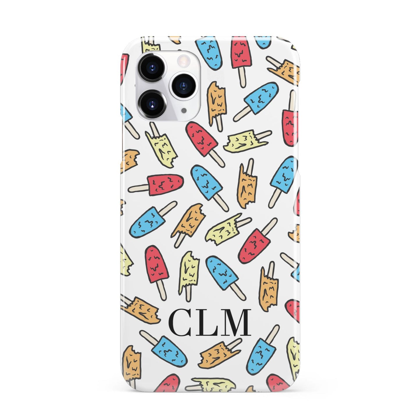 Personalised Ice Lolly Initials iPhone 11 Pro 3D Snap Case