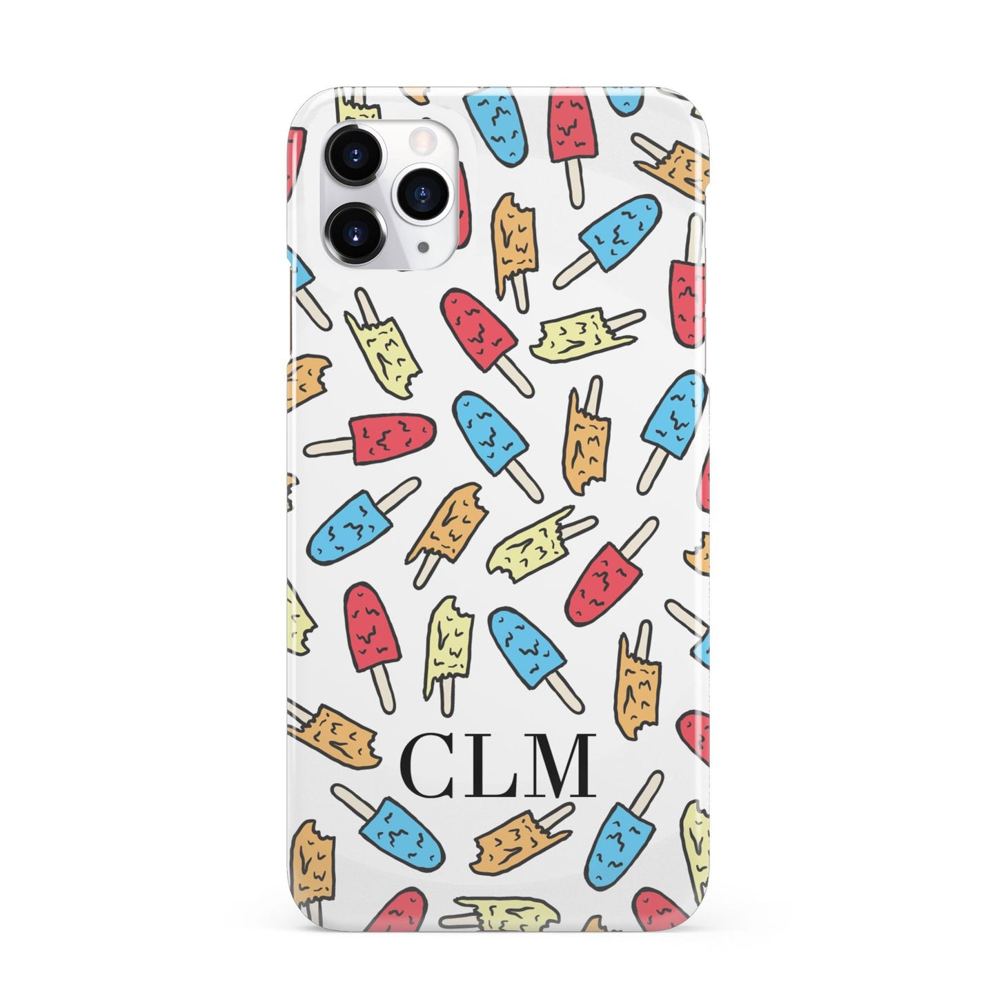 Personalised Ice Lolly Initials iPhone 11 Pro Max 3D Snap Case