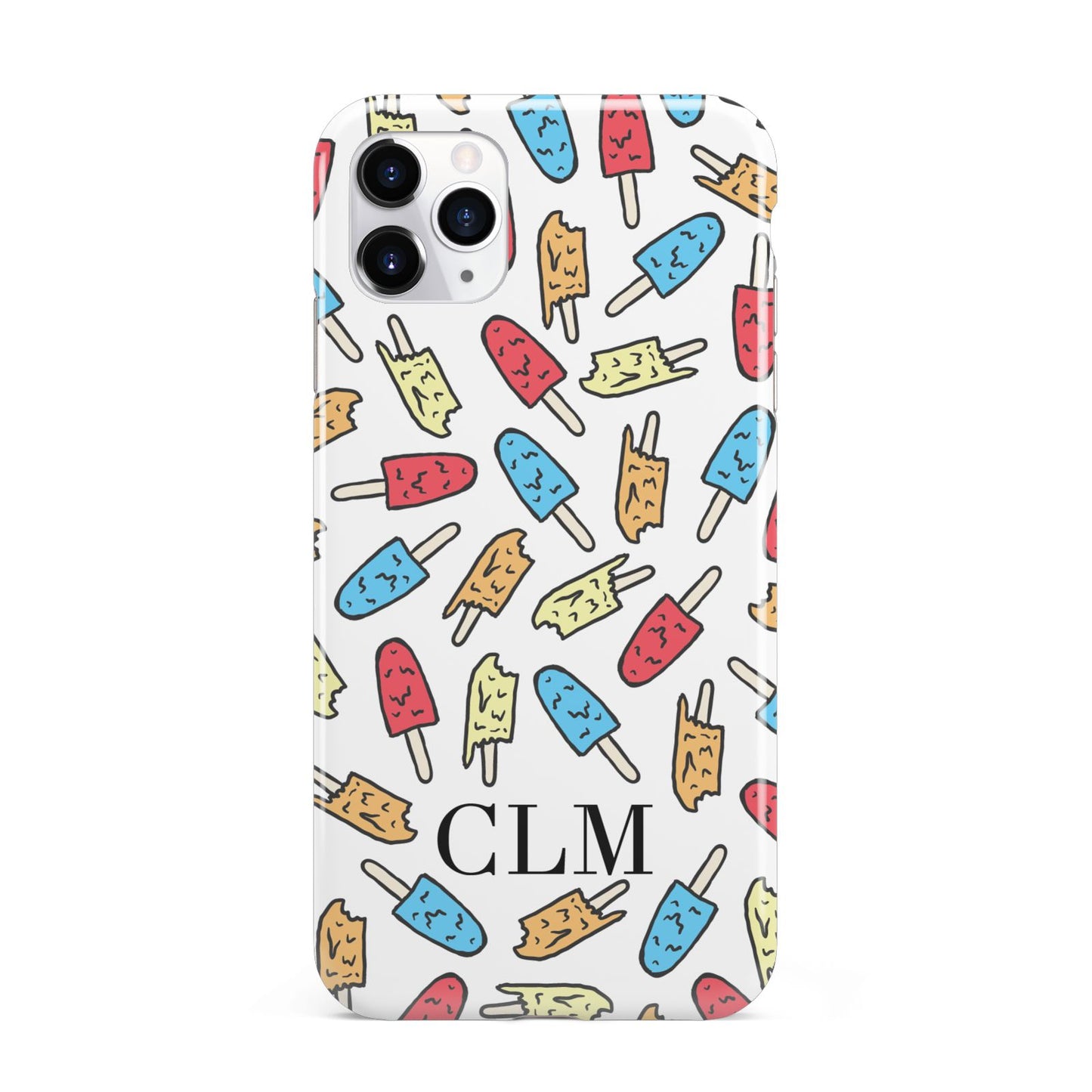 Personalised Ice Lolly Initials iPhone 11 Pro Max 3D Tough Case