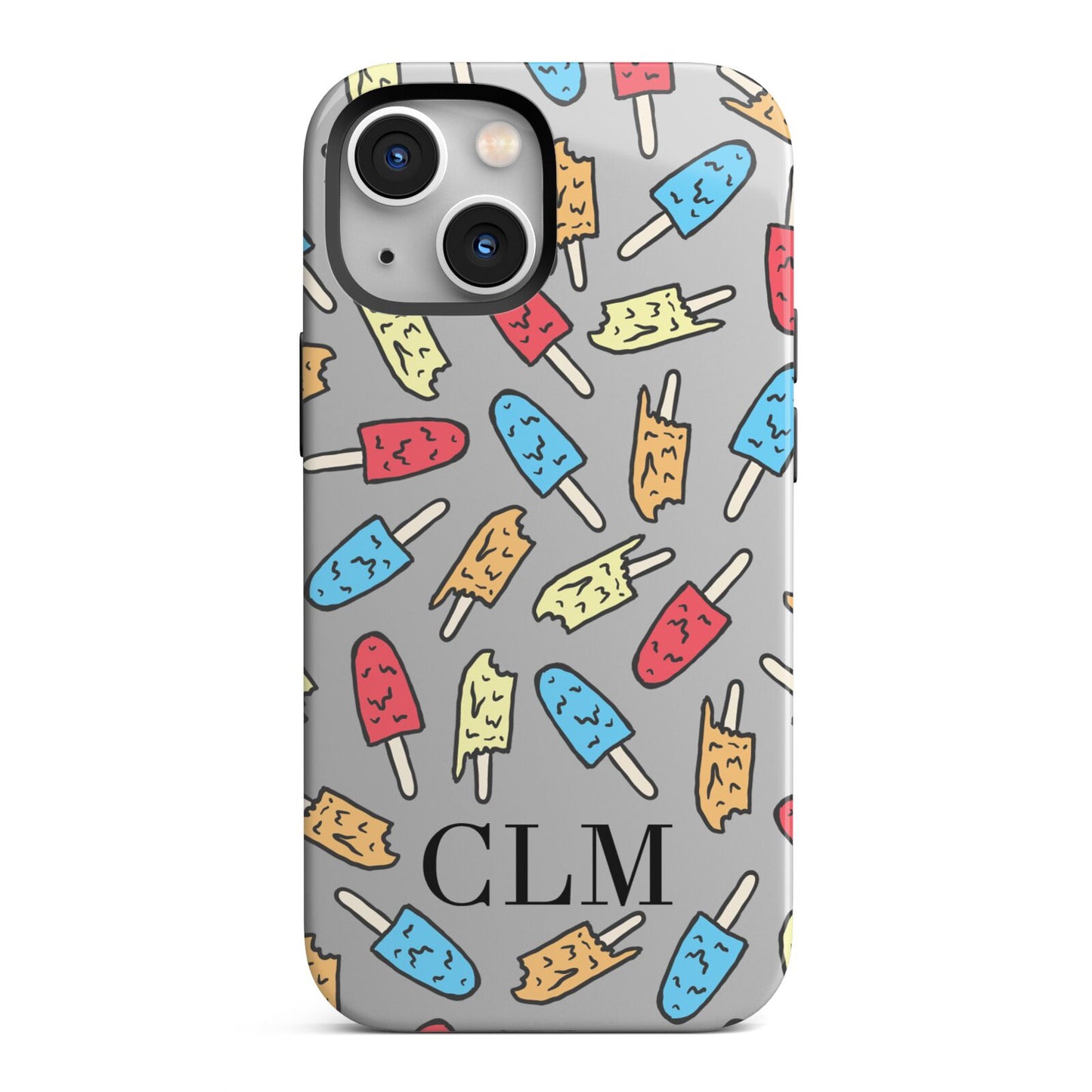 Personalised Ice Lolly Initials iPhone 13 Mini Full Wrap 3D Tough Case