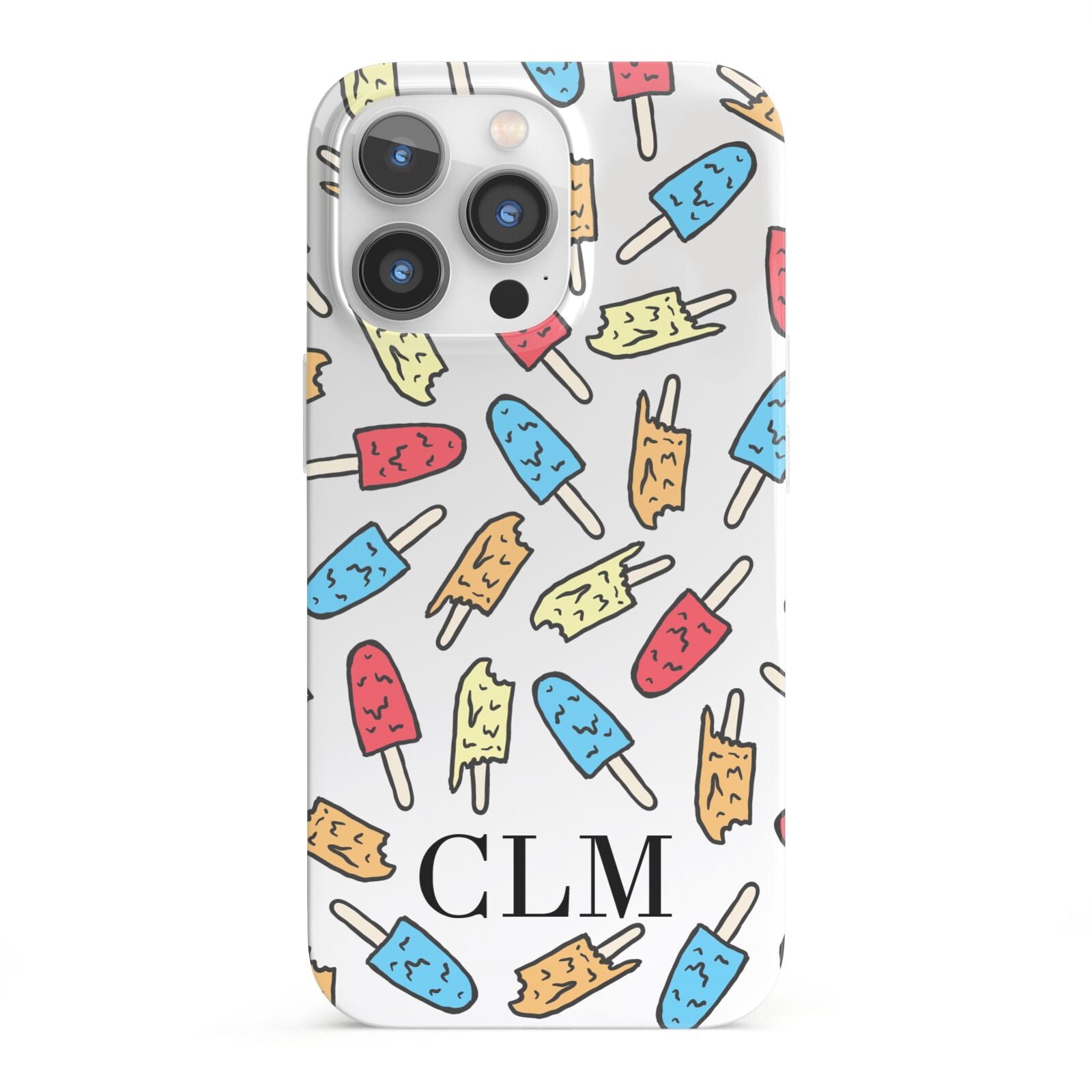 Personalised Ice Lolly Initials iPhone 13 Pro Full Wrap 3D Snap Case