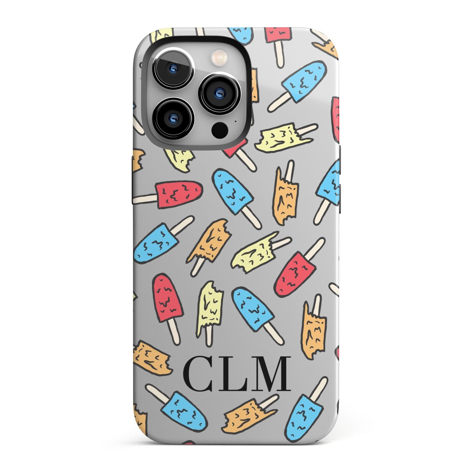 Personalised Ice Lolly Initials iPhone 13 Pro Full Wrap 3D Tough Case