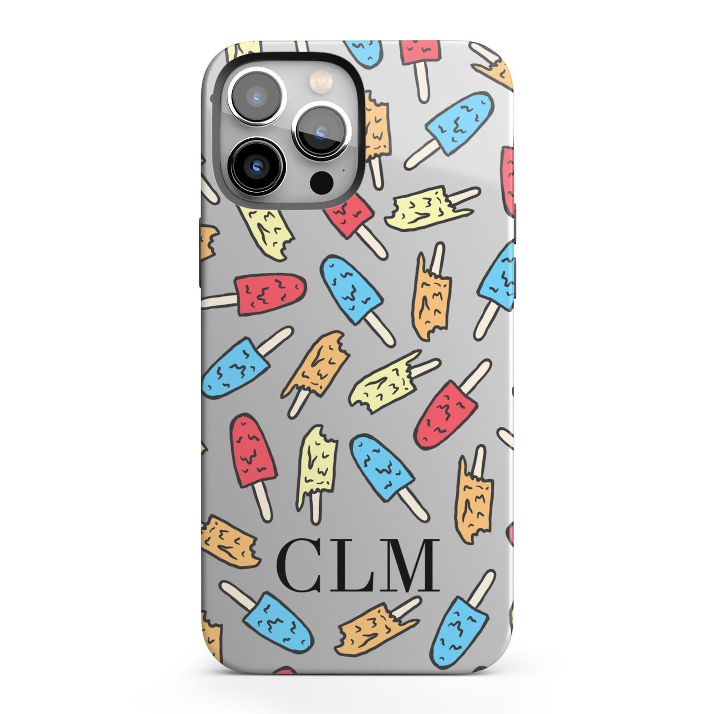 Personalised Ice Lolly Initials iPhone 13 Pro Max Full Wrap 3D Tough Case