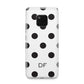 Personalised Initial Black Dots Huawei Mate 20 Pro Phone Case