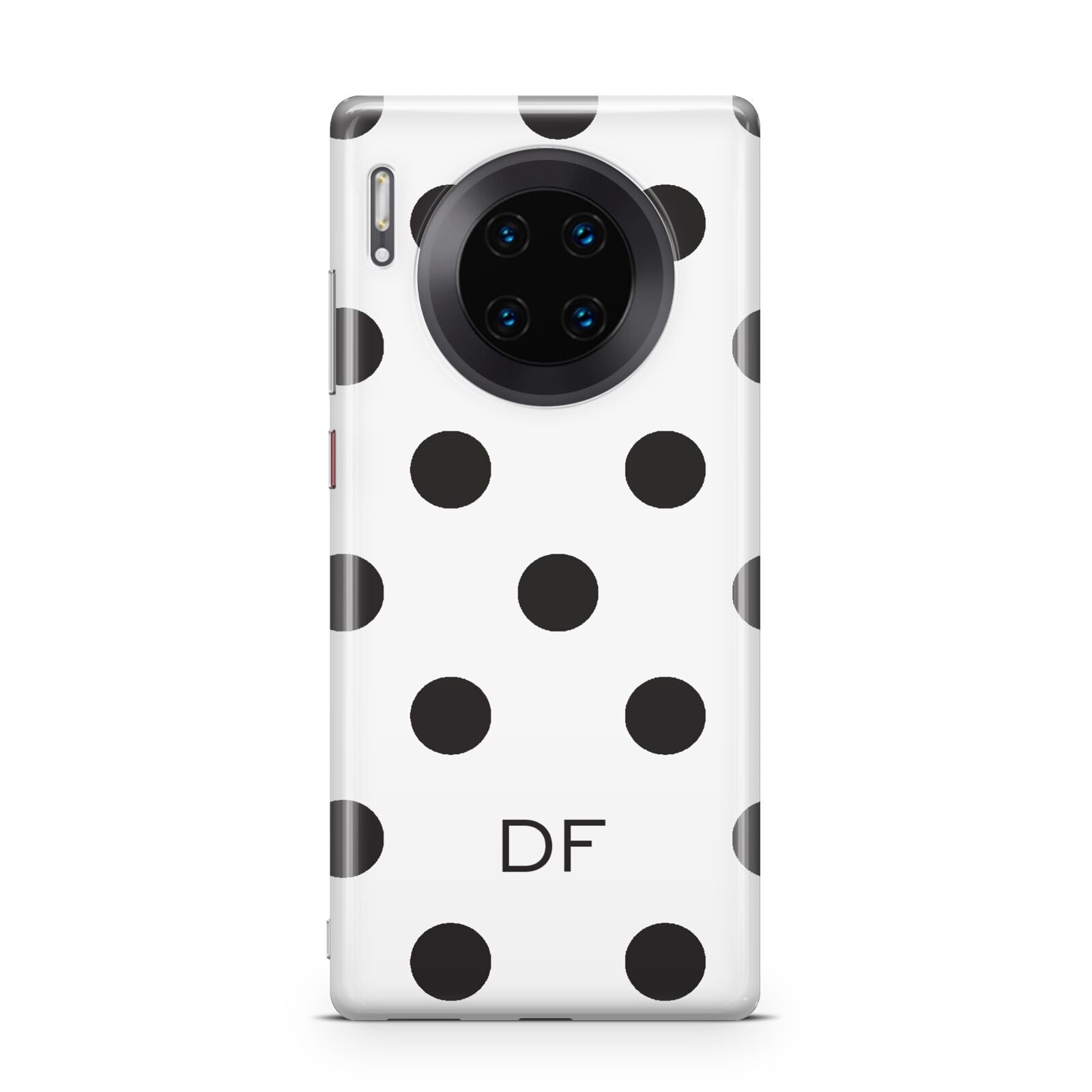 Personalised Initial Black Dots Huawei Mate 30 Pro Phone Case