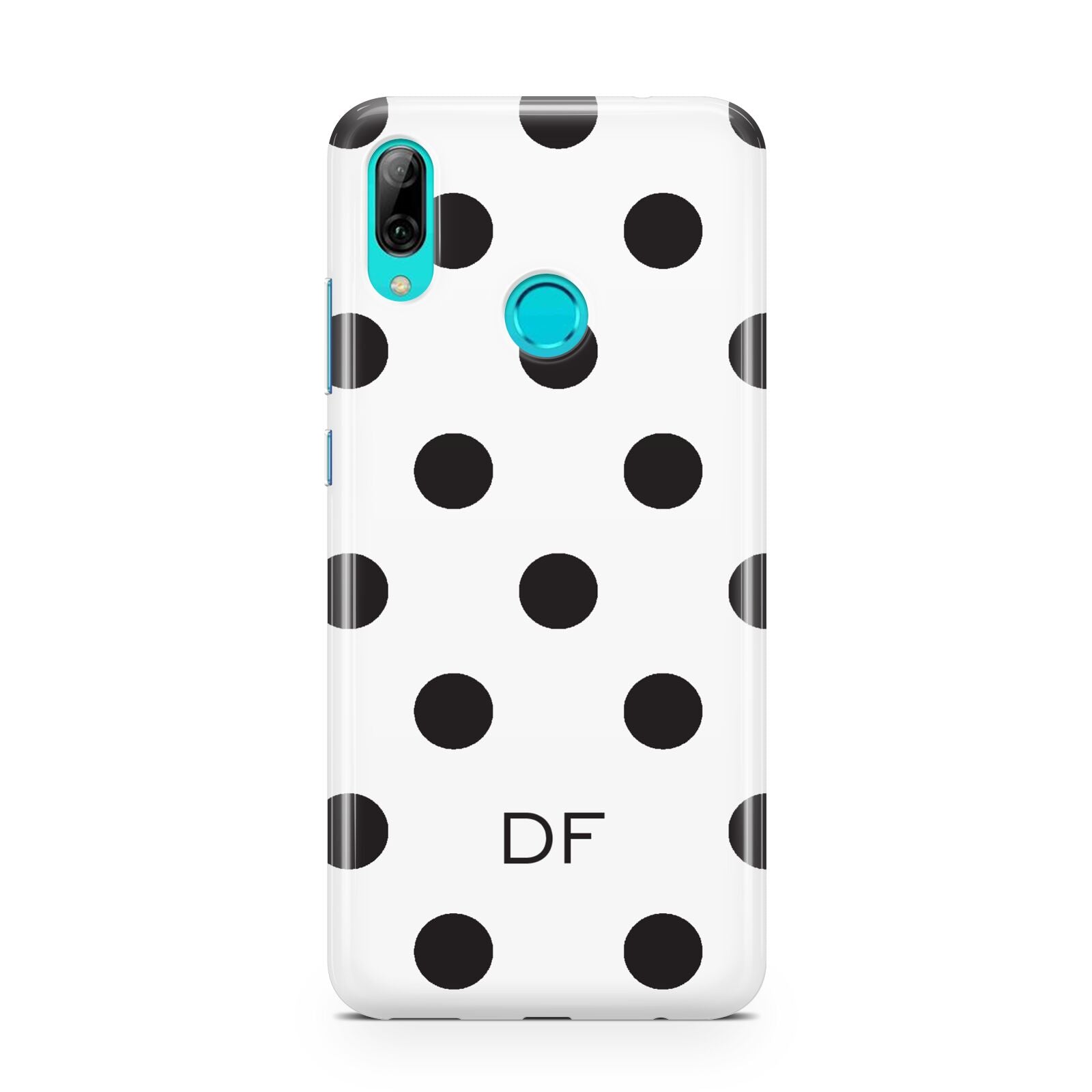 Personalised Initial Black Dots Huawei P Smart 2019 Case