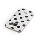Personalised Initial Black Dots Samsung Galaxy Case Front Close Up