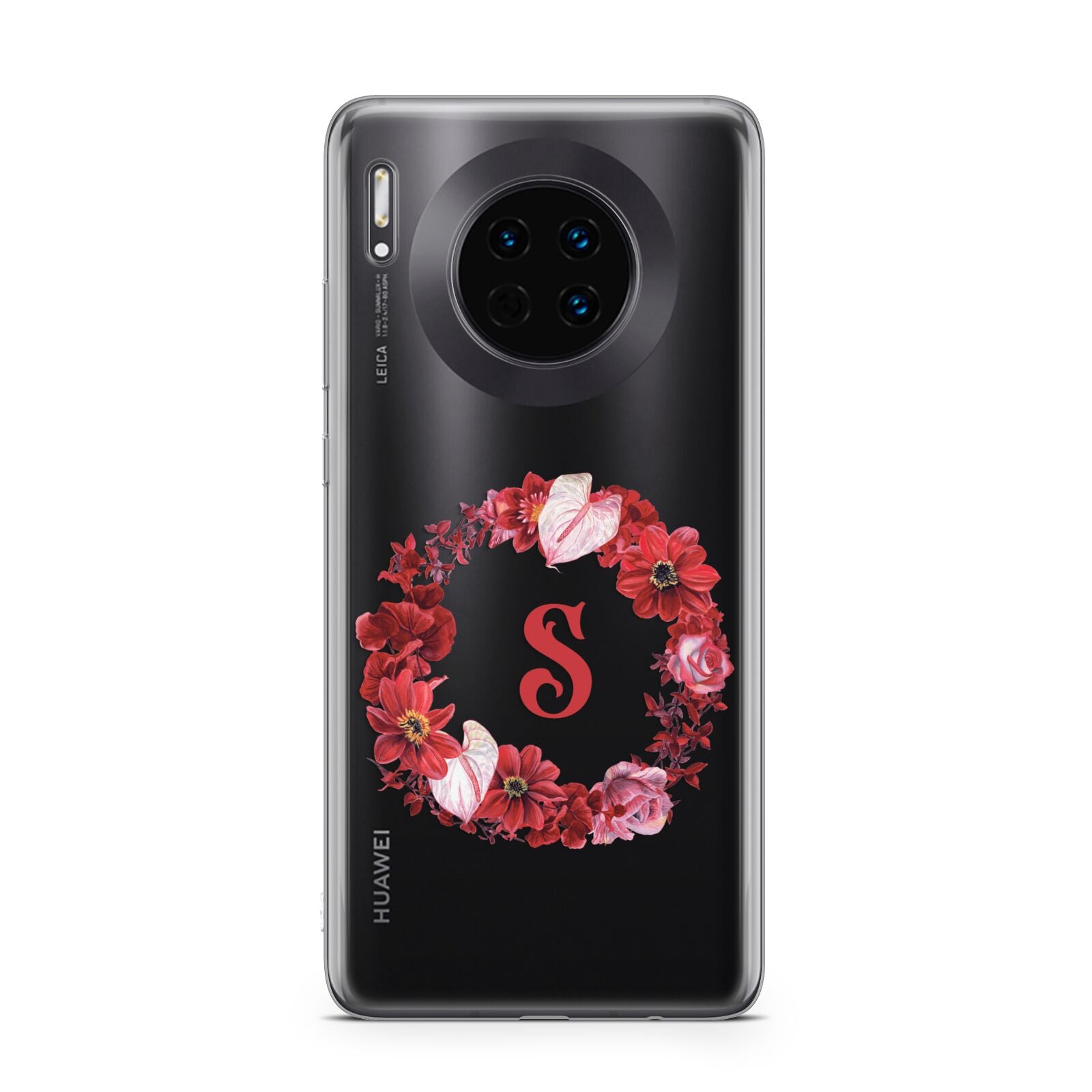 Personalised Initial Floral Wreath Huawei Mate 30