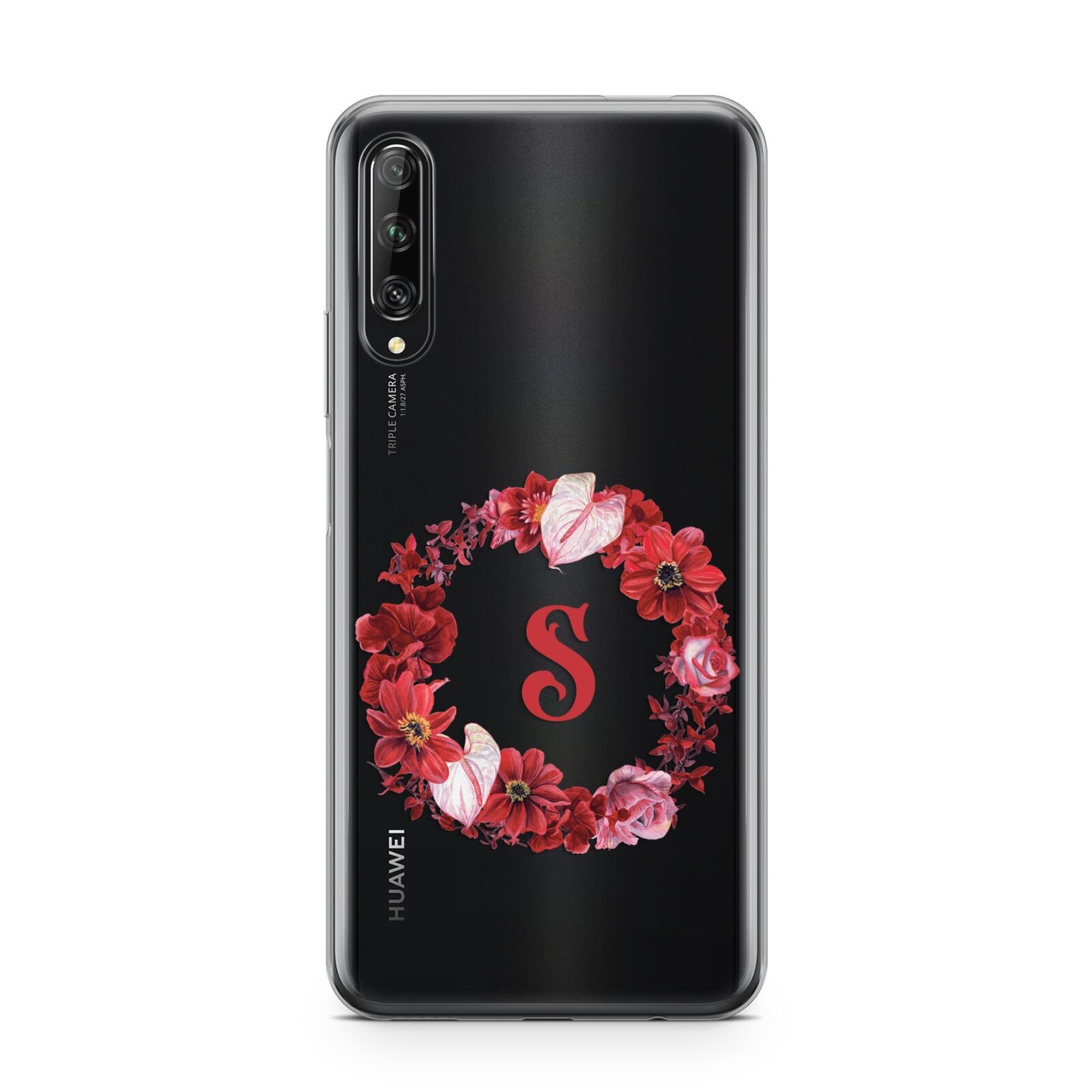 Personalised Initial Floral Wreath Huawei P Smart Pro 2019