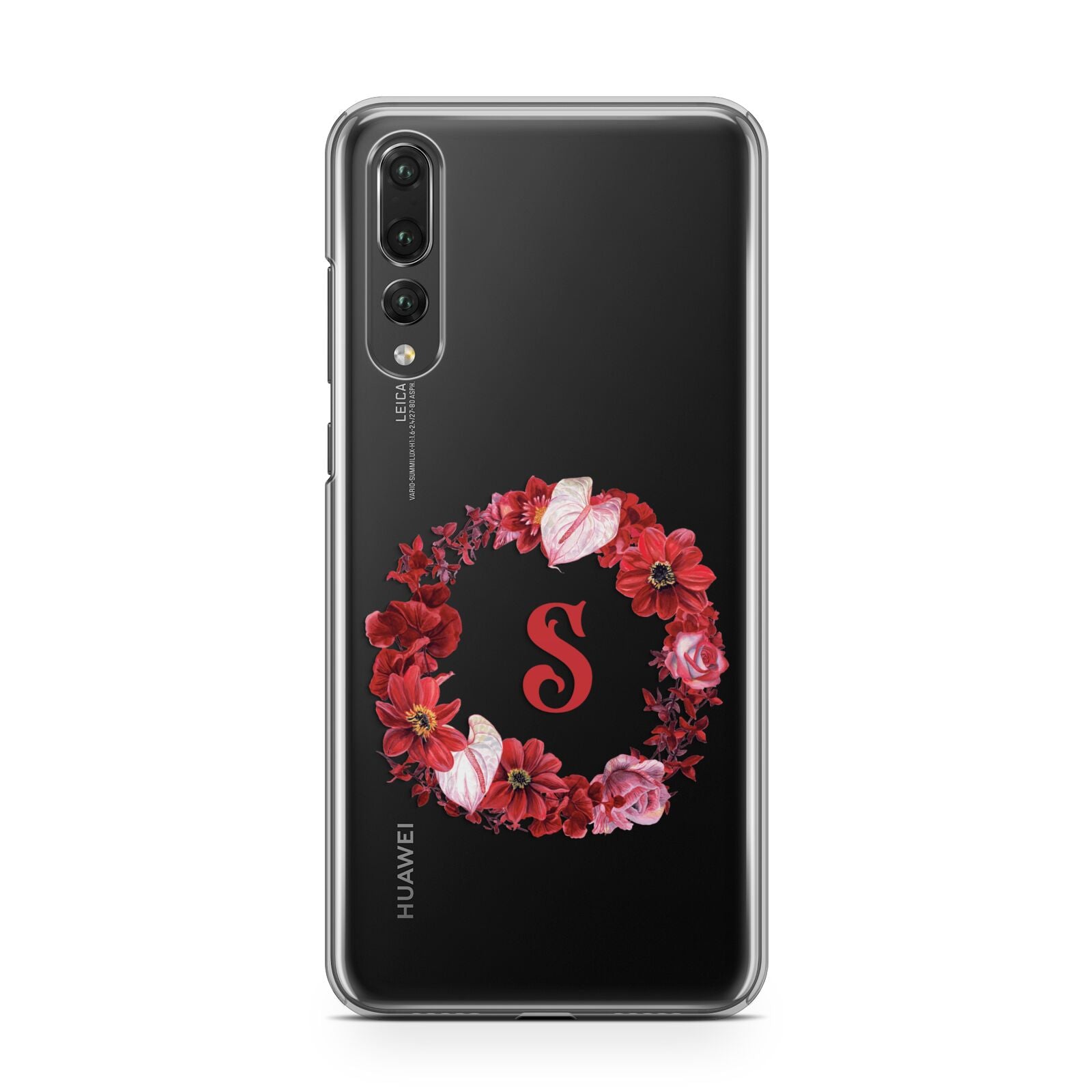 Personalised Initial Floral Wreath Huawei P20 Pro Phone Case