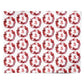 Personalised Initial Floral Wreath Personalised Wrapping Paper Alternative