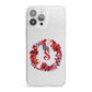 Personalised Initial Floral Wreath iPhone 13 Pro Max Clear Bumper Case