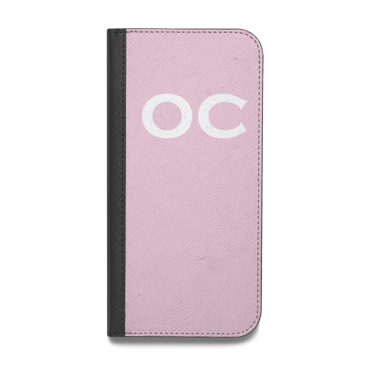 Personalised Initials 2 Vegan Leather Flip iPhone Case