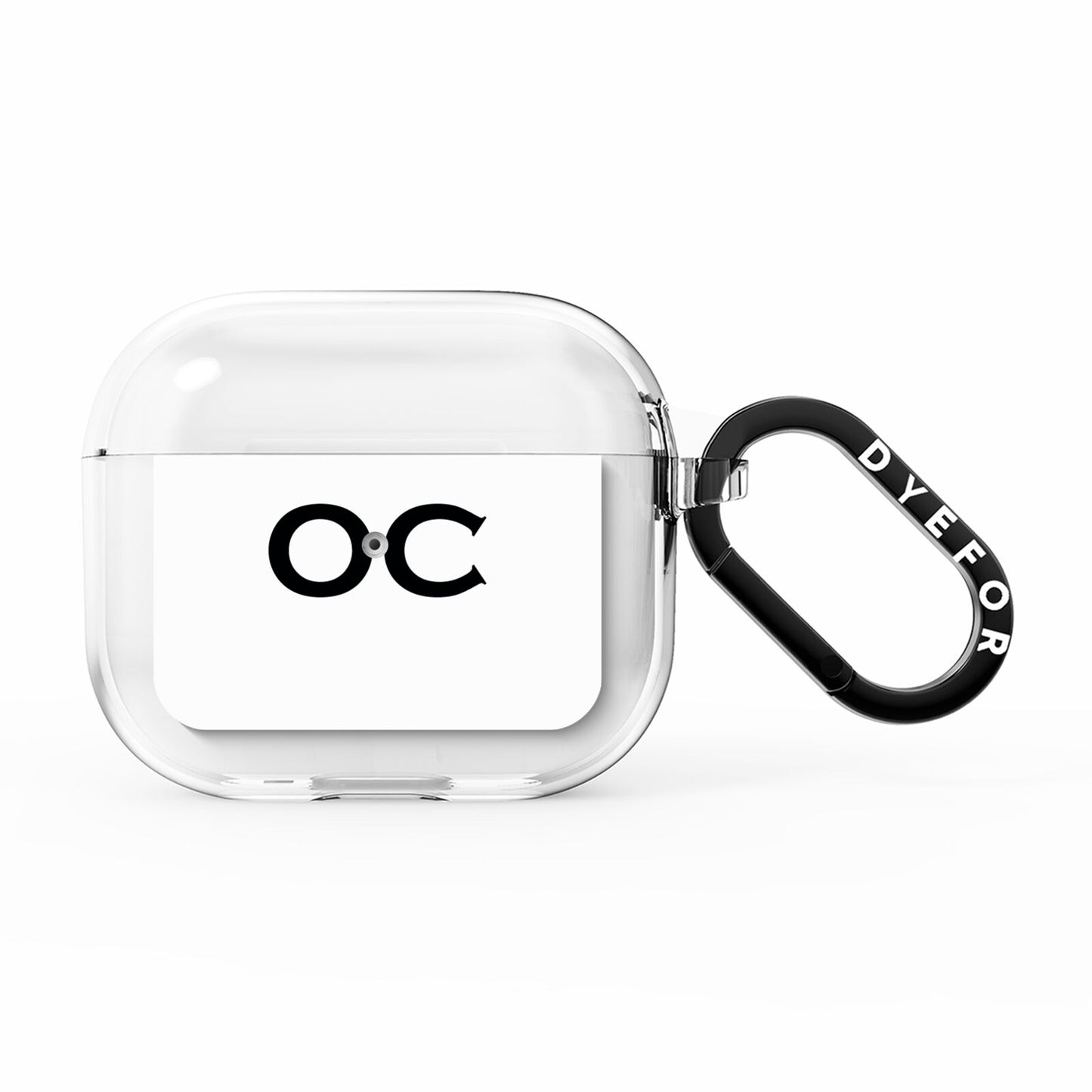 Personalised Initials 3 AirPods Clear Case 3rd Gen