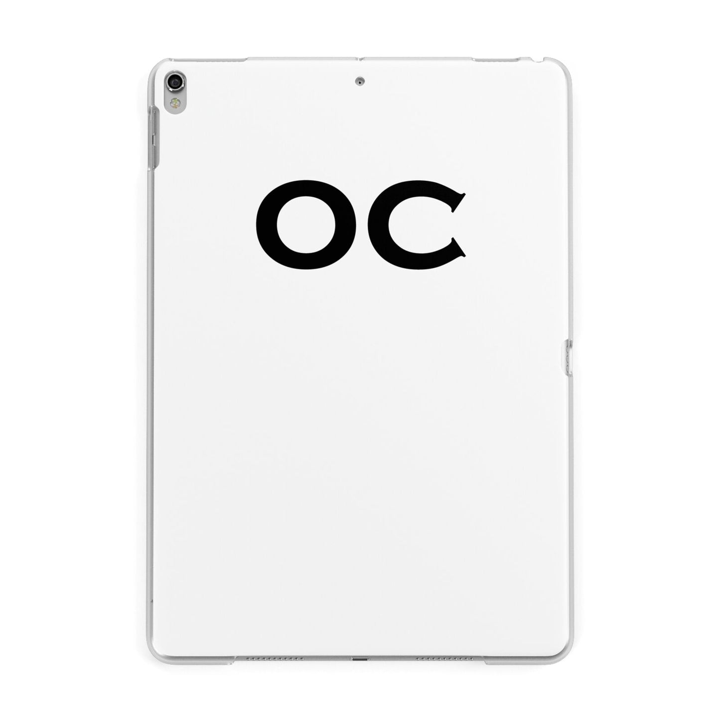 Personalised Initials 3 Apple iPad Silver Case