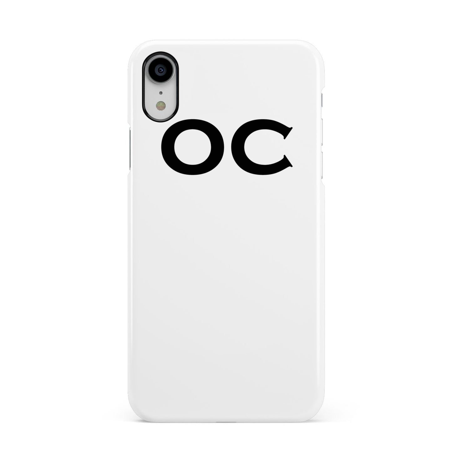 Personalised Initials 3 Apple iPhone XR White 3D Snap Case