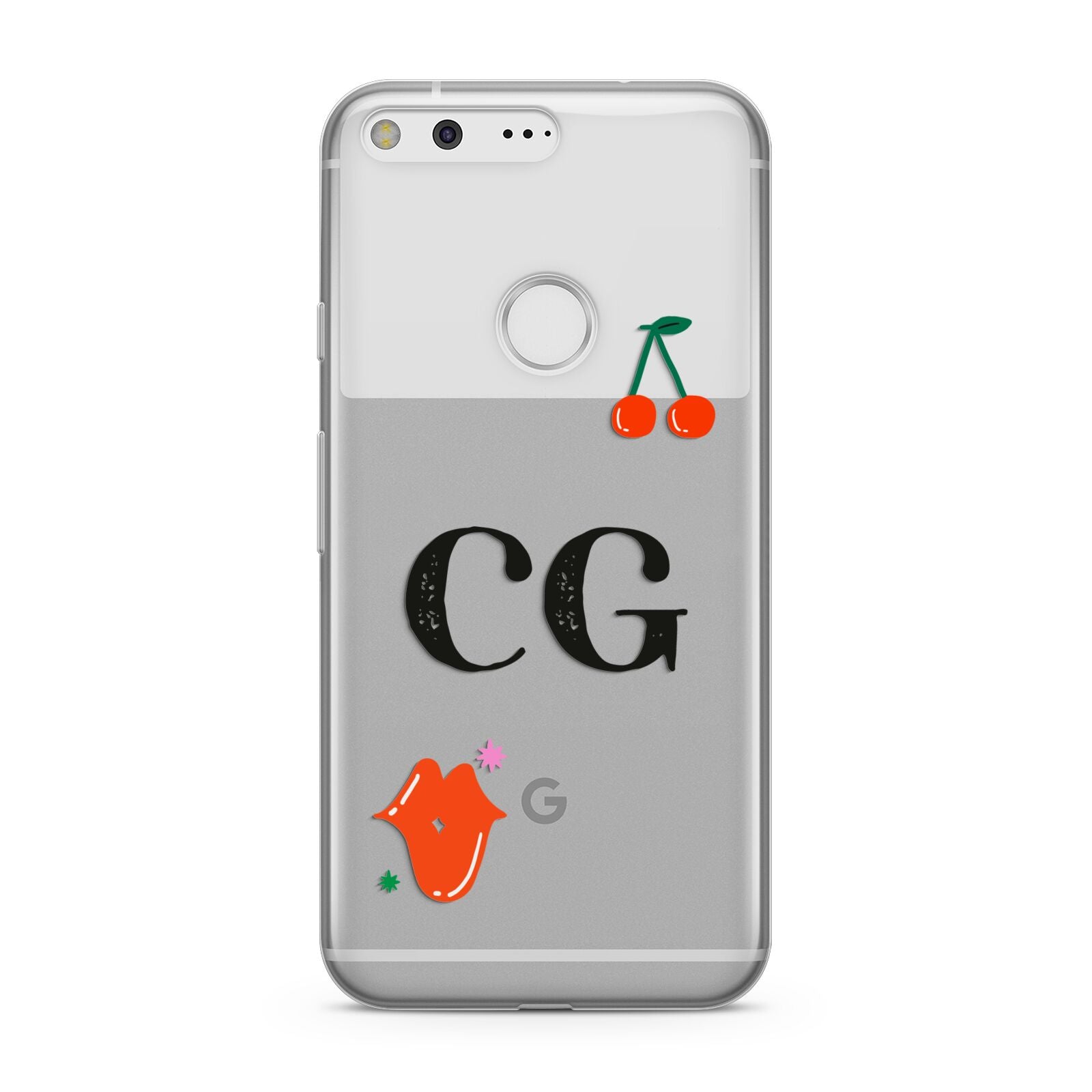 Personalised Initials Cherry Google Pixel Case