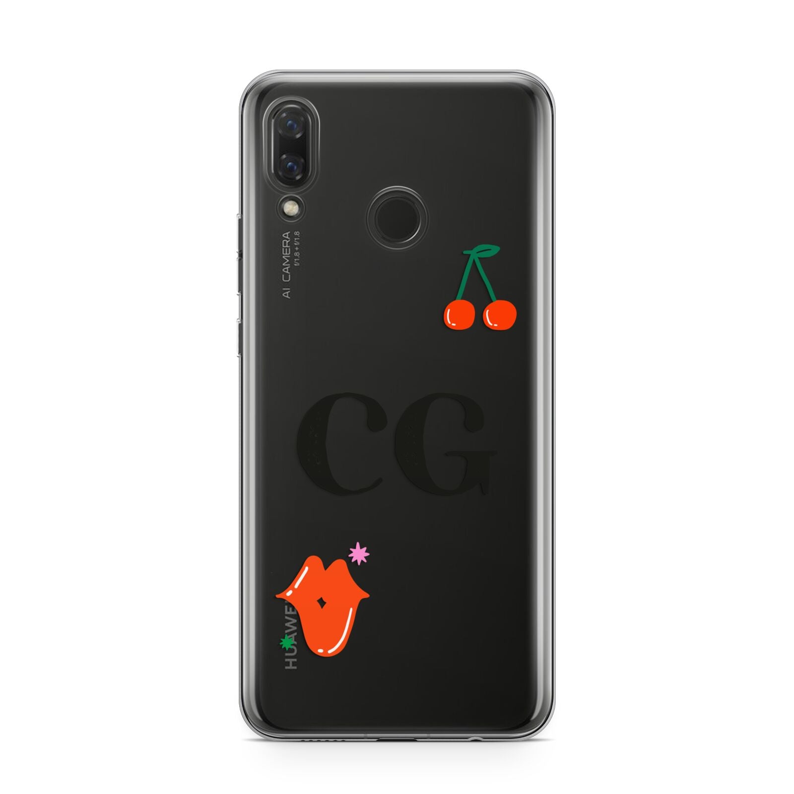 Personalised Initials Cherry Huawei Nova 3 Phone Case