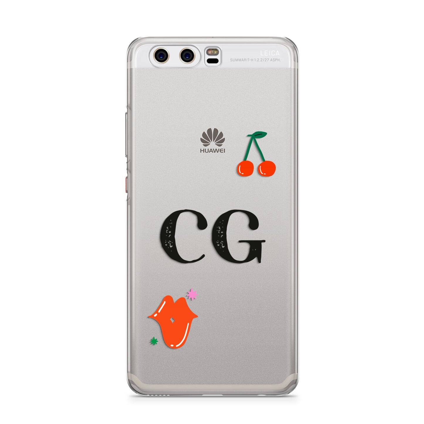 Personalised Initials Cherry Huawei P10 Phone Case