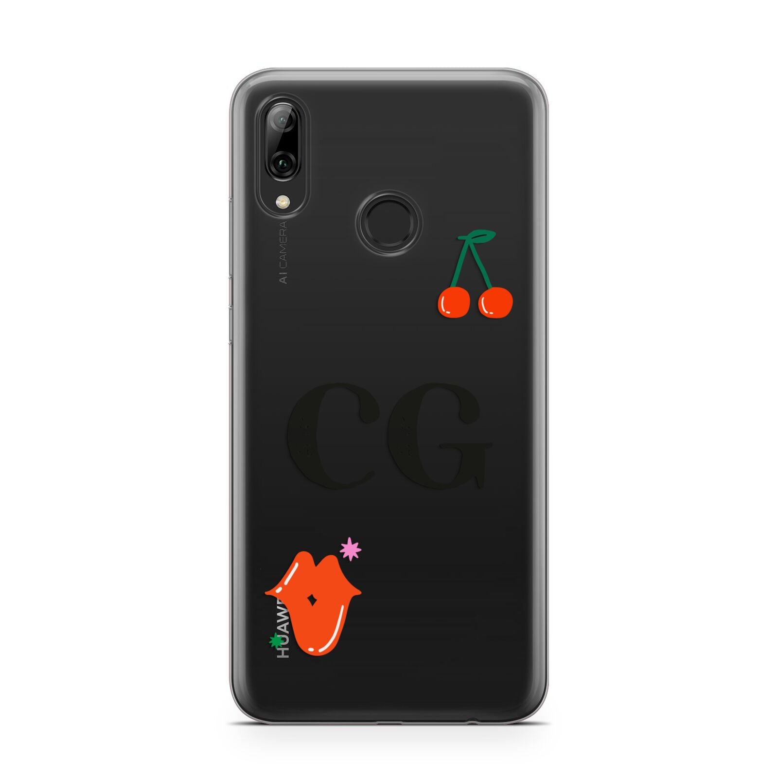 Personalised Initials Cherry Huawei Y7 2019