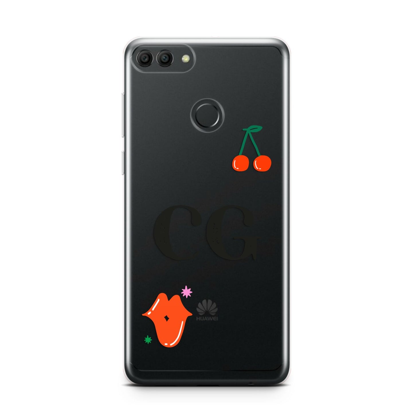 Personalised Initials Cherry Huawei Y9 2018