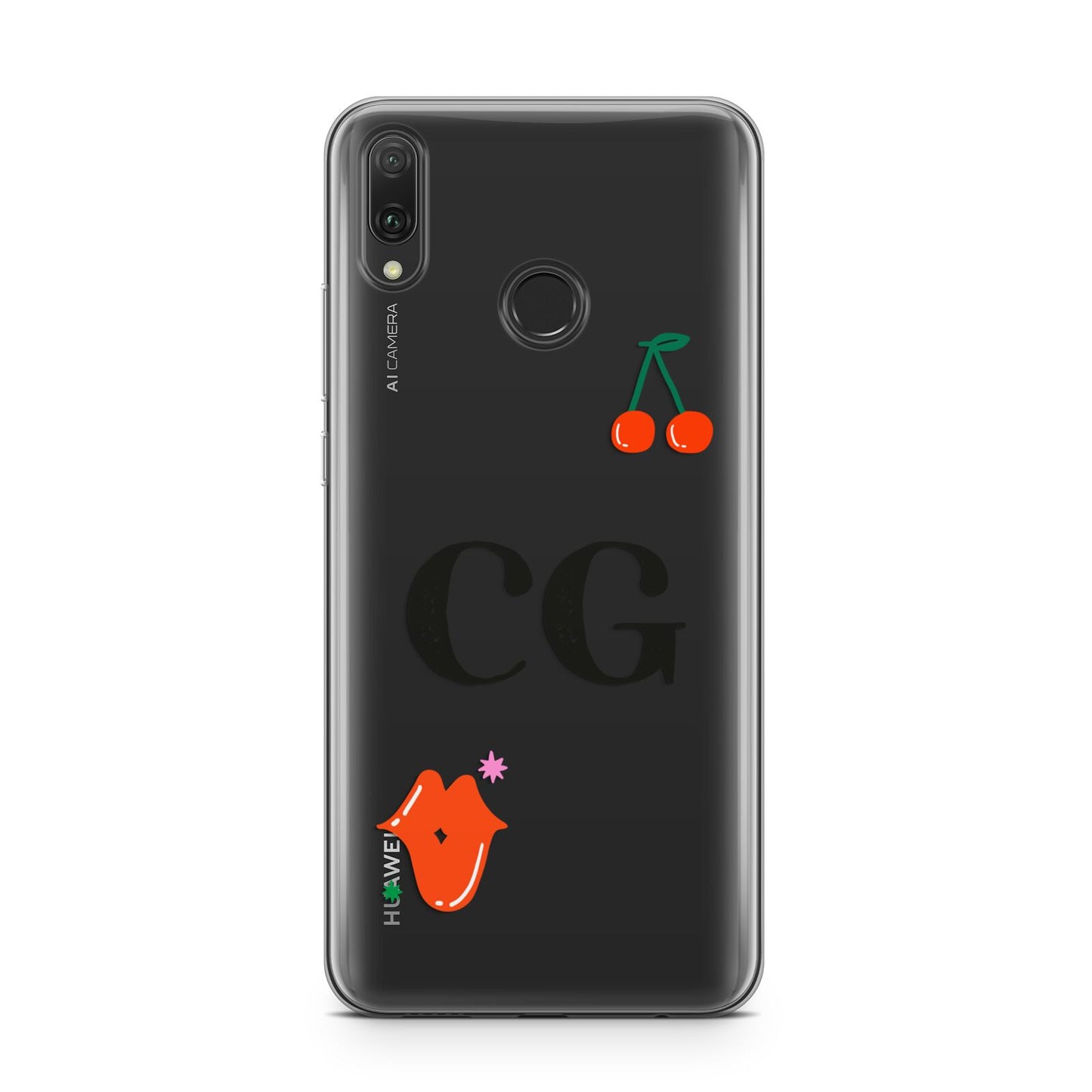 Personalised Initials Cherry Huawei Y9 2019