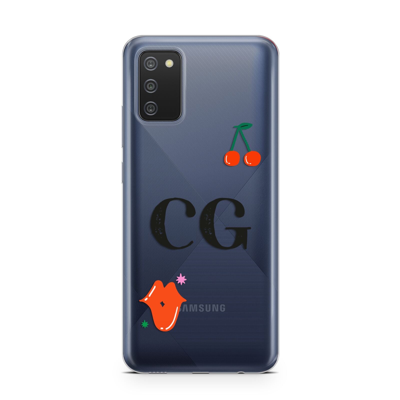 Personalised Initials Cherry Samsung A02s Case