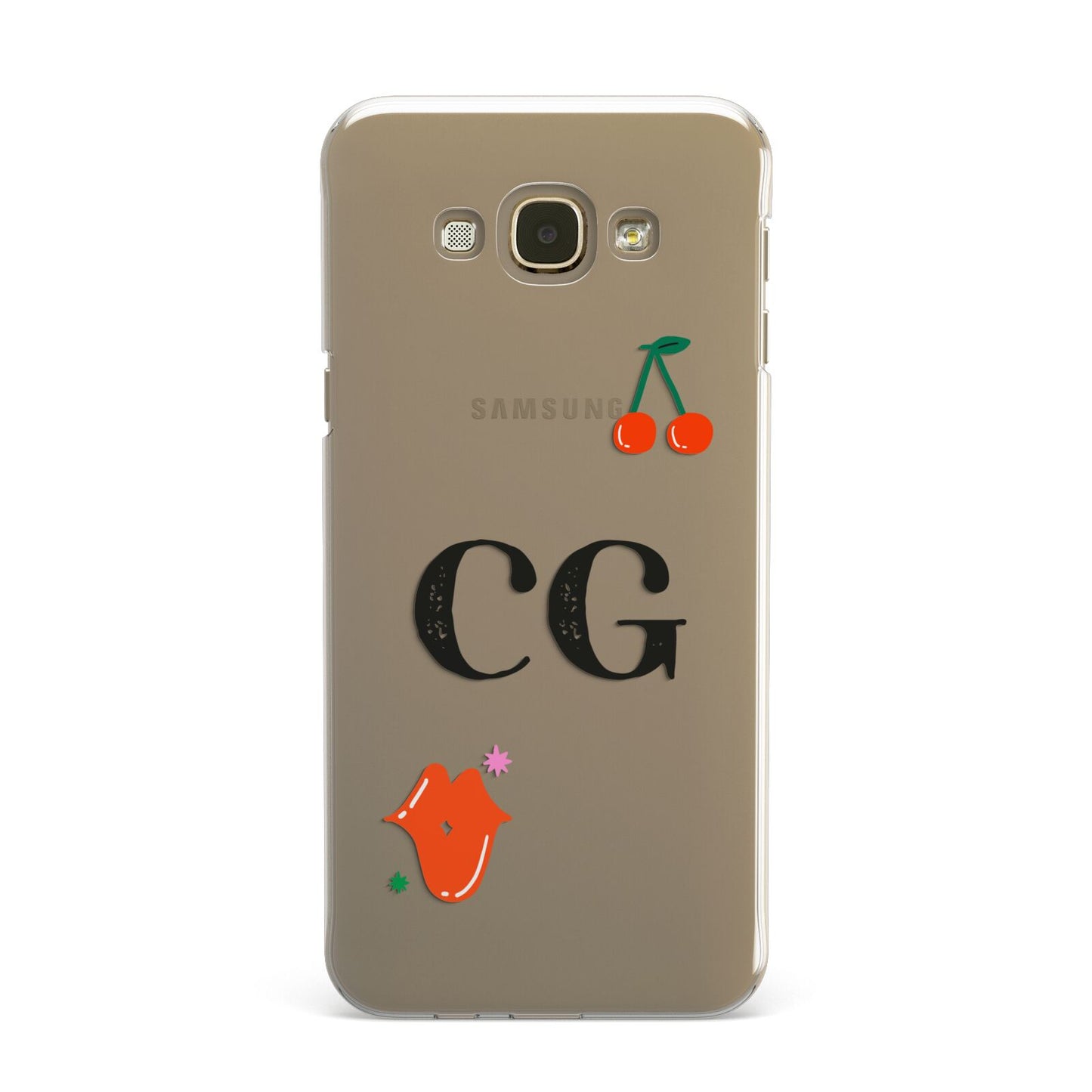 Personalised Initials Cherry Samsung Galaxy A8 Case