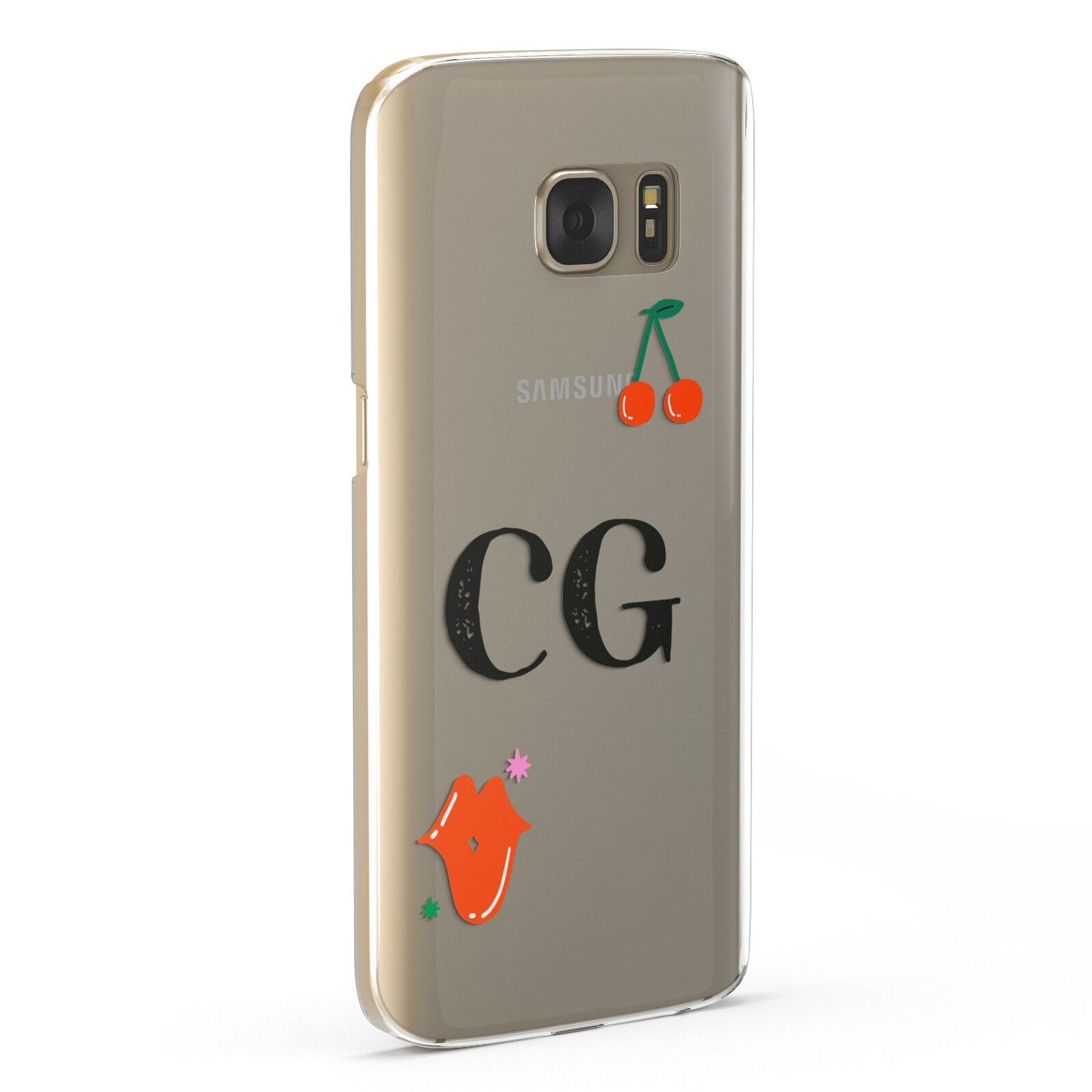 Personalised Initials Cherry Samsung Galaxy Case Fourty Five Degrees