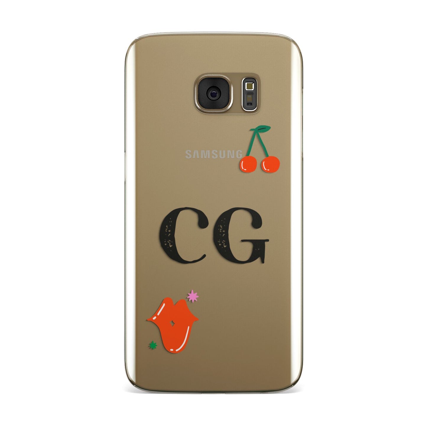 Personalised Initials Cherry Samsung Galaxy Case