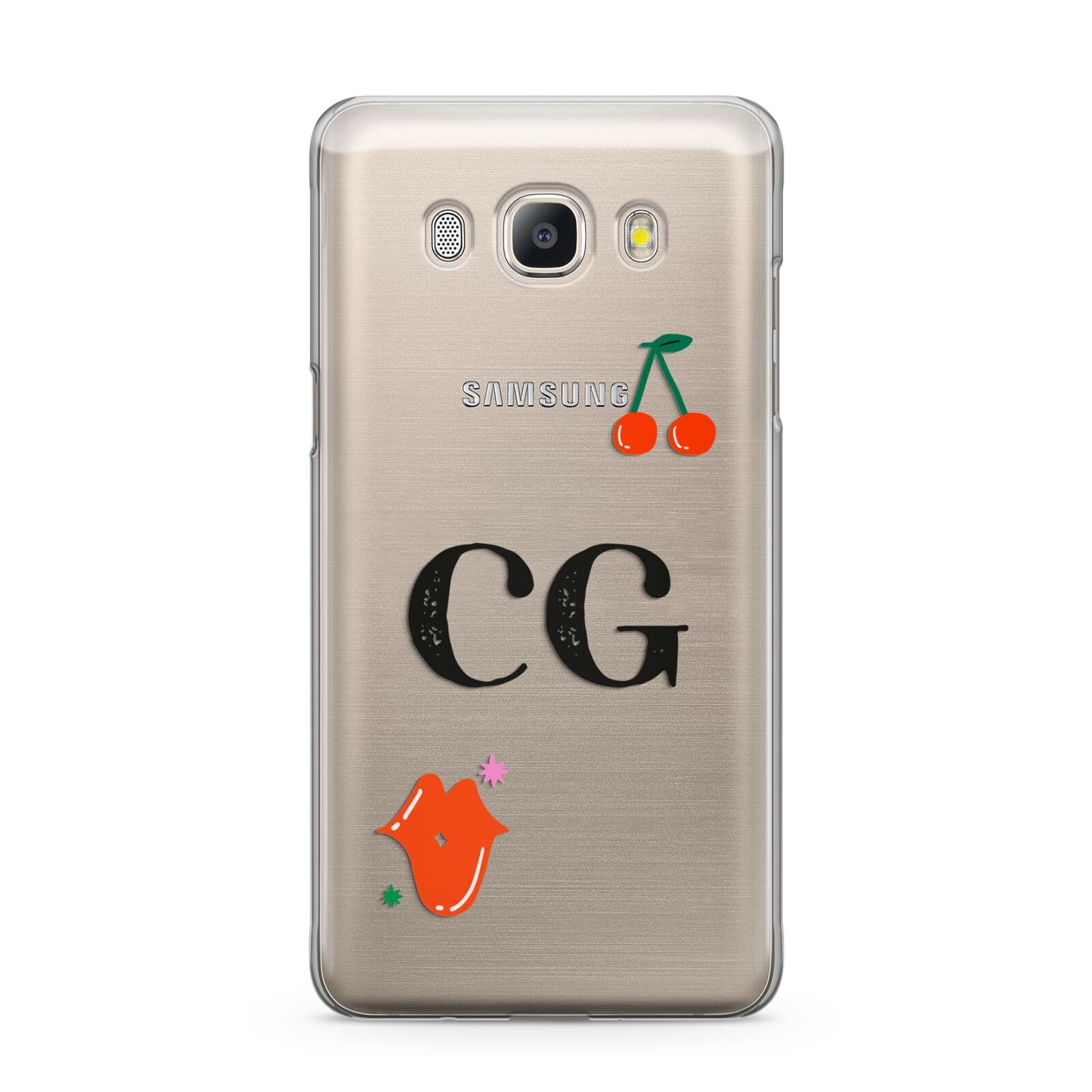 Personalised Initials Cherry Samsung Galaxy J5 2016 Case