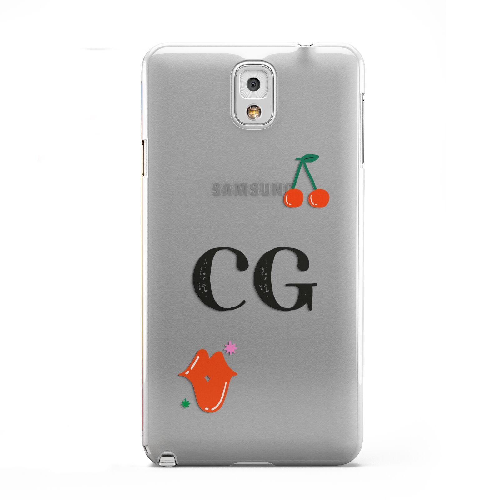 Personalised Initials Cherry Samsung Galaxy Note 3 Case