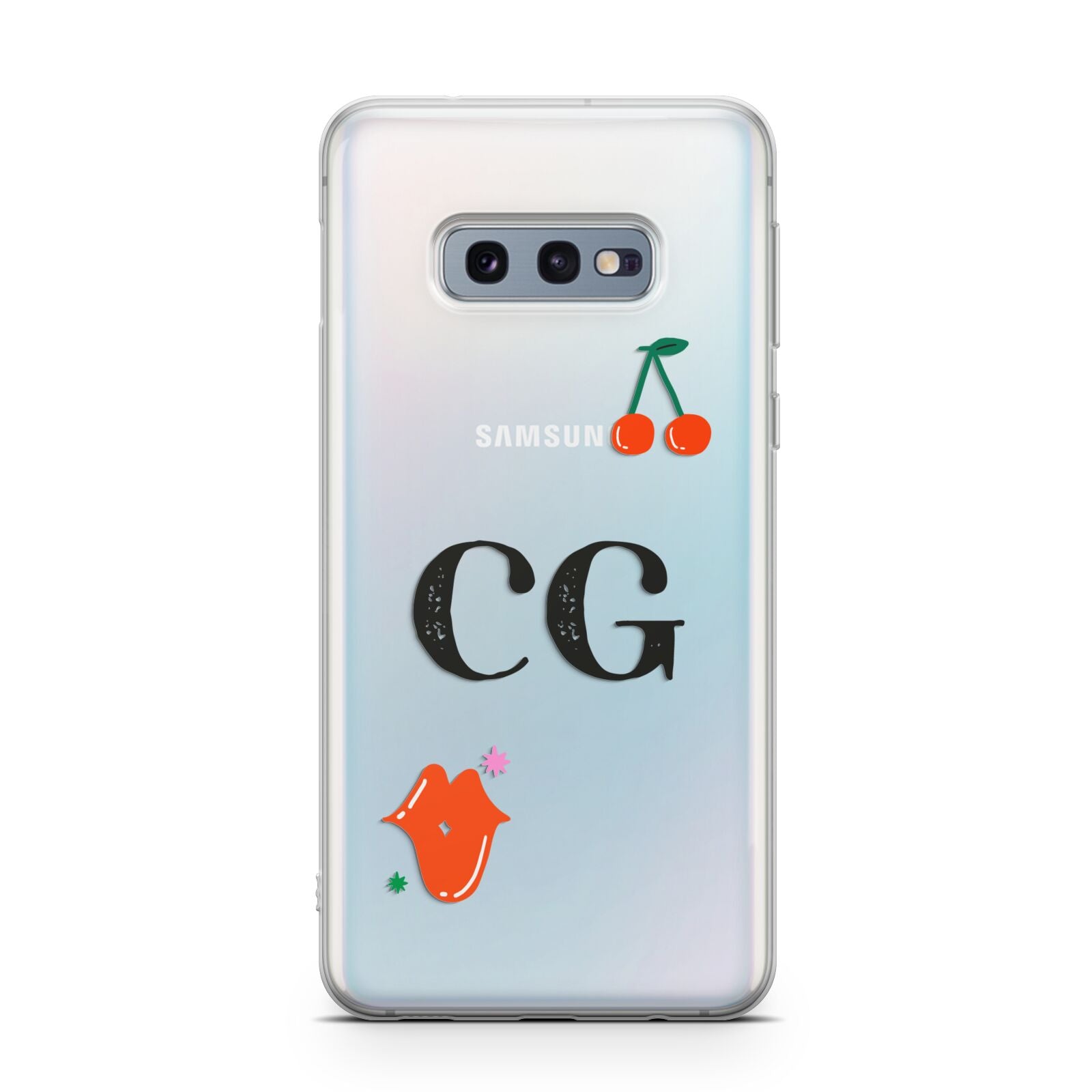 Personalised Initials Cherry Samsung Galaxy S10E Case