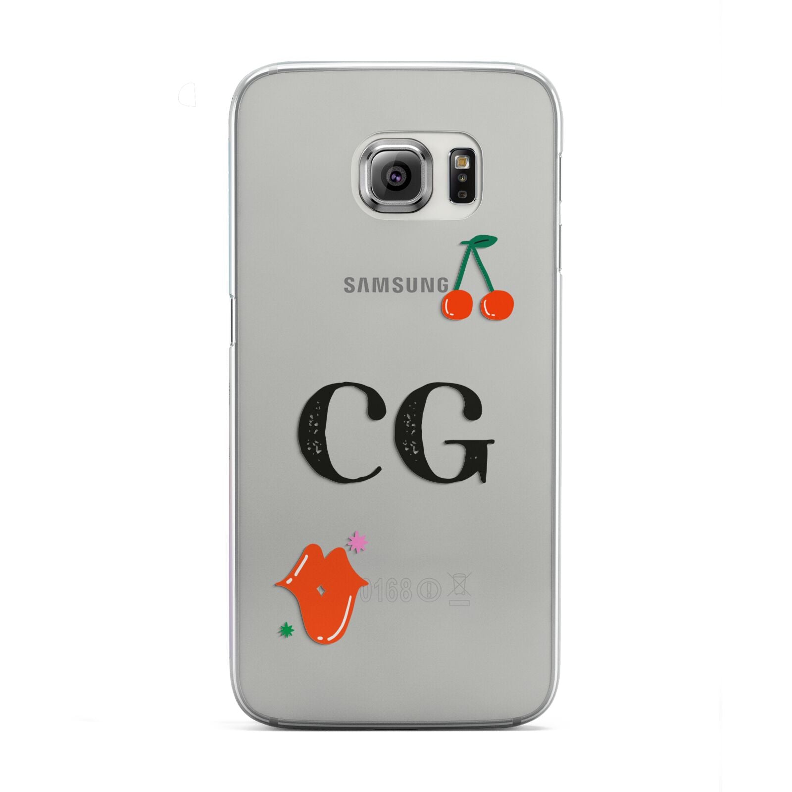 Personalised Initials Cherry Samsung Galaxy S6 Edge Case