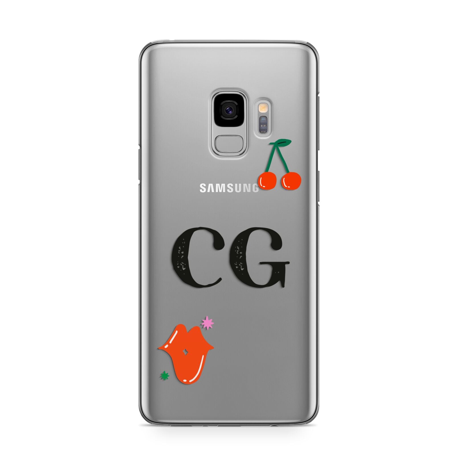 Personalised Initials Cherry Samsung Galaxy S9 Case