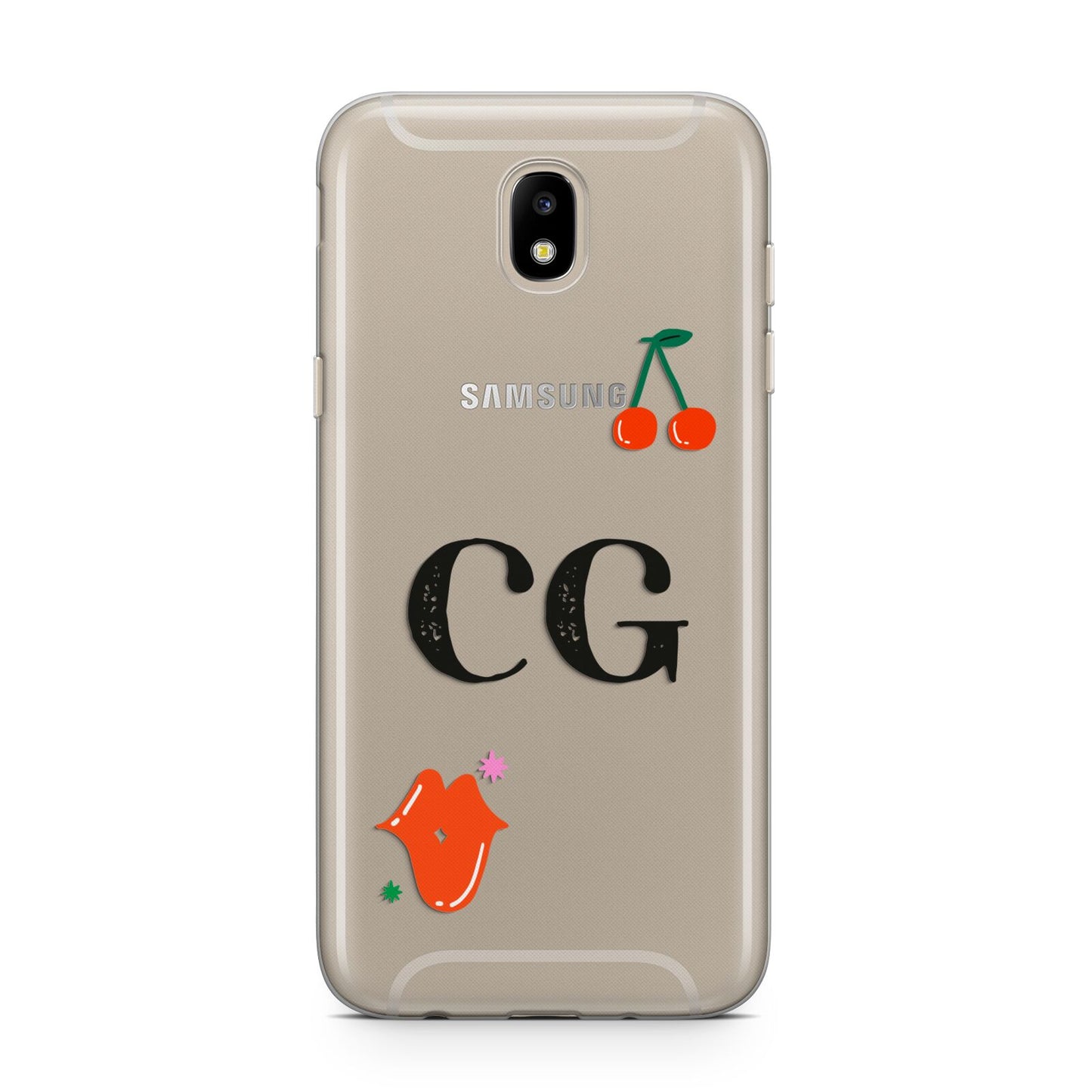 Personalised Initials Cherry Samsung J5 2017 Case