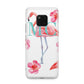 Personalised Initials Flamingo 3 Huawei Mate 20 Pro Phone Case