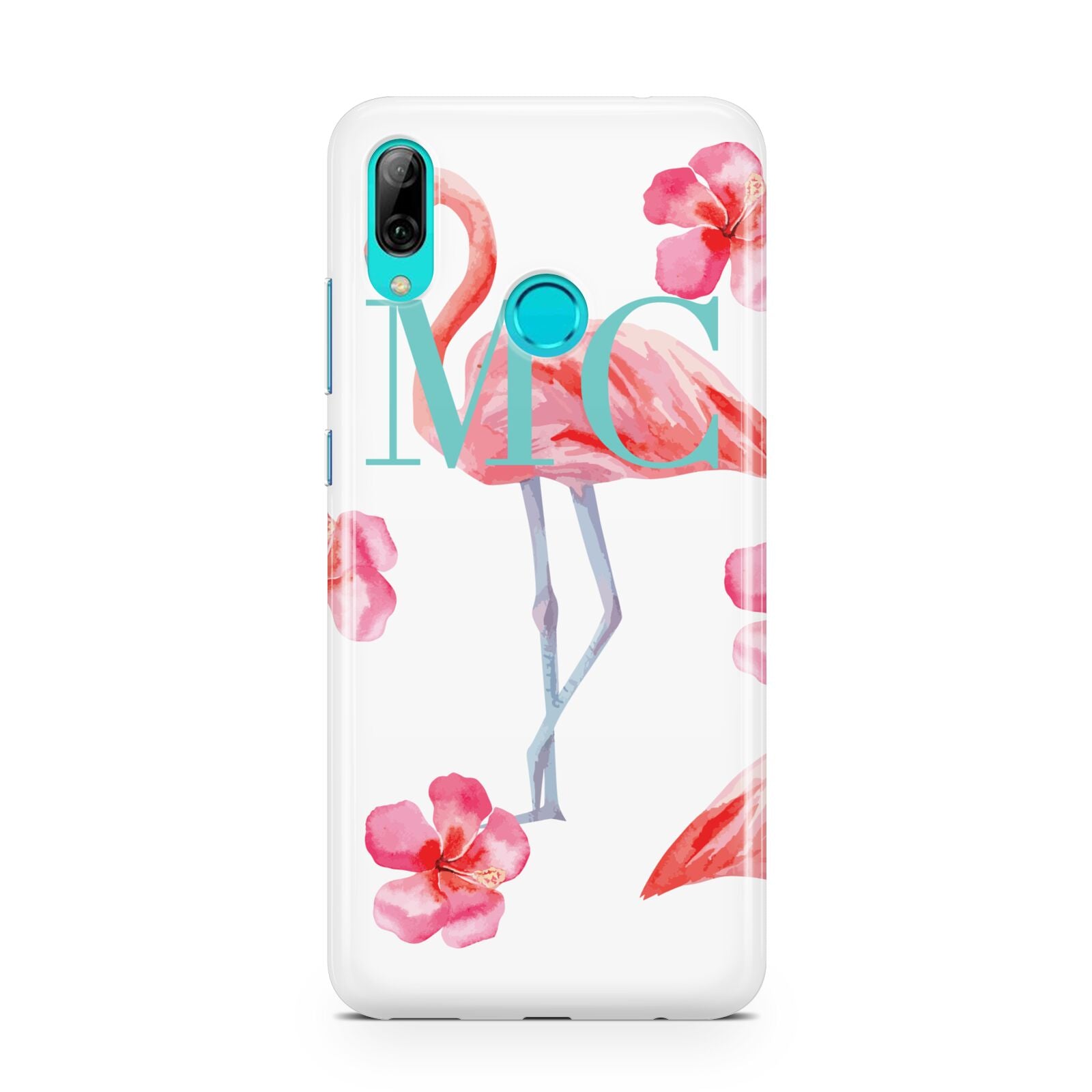 Personalised Initials Flamingo 3 Huawei P Smart 2019 Case