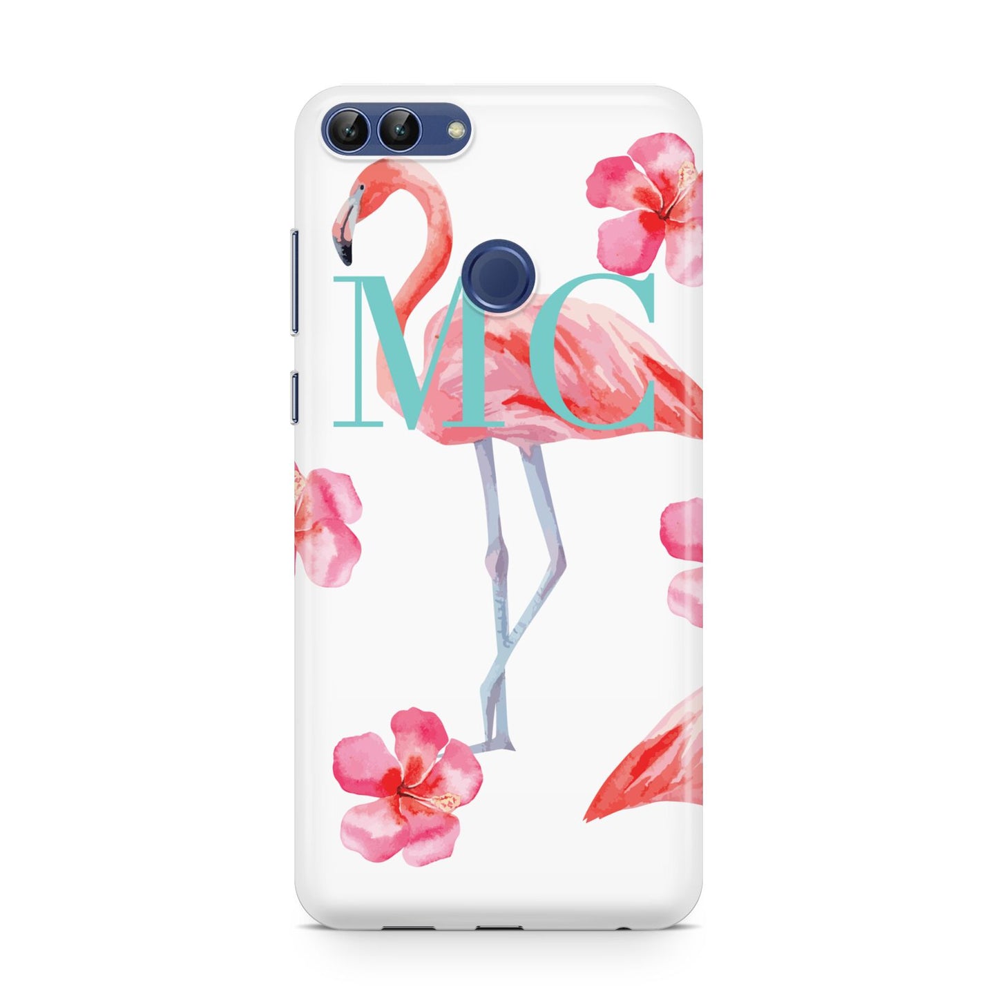 Personalised Initials Flamingo 3 Huawei P Smart Case