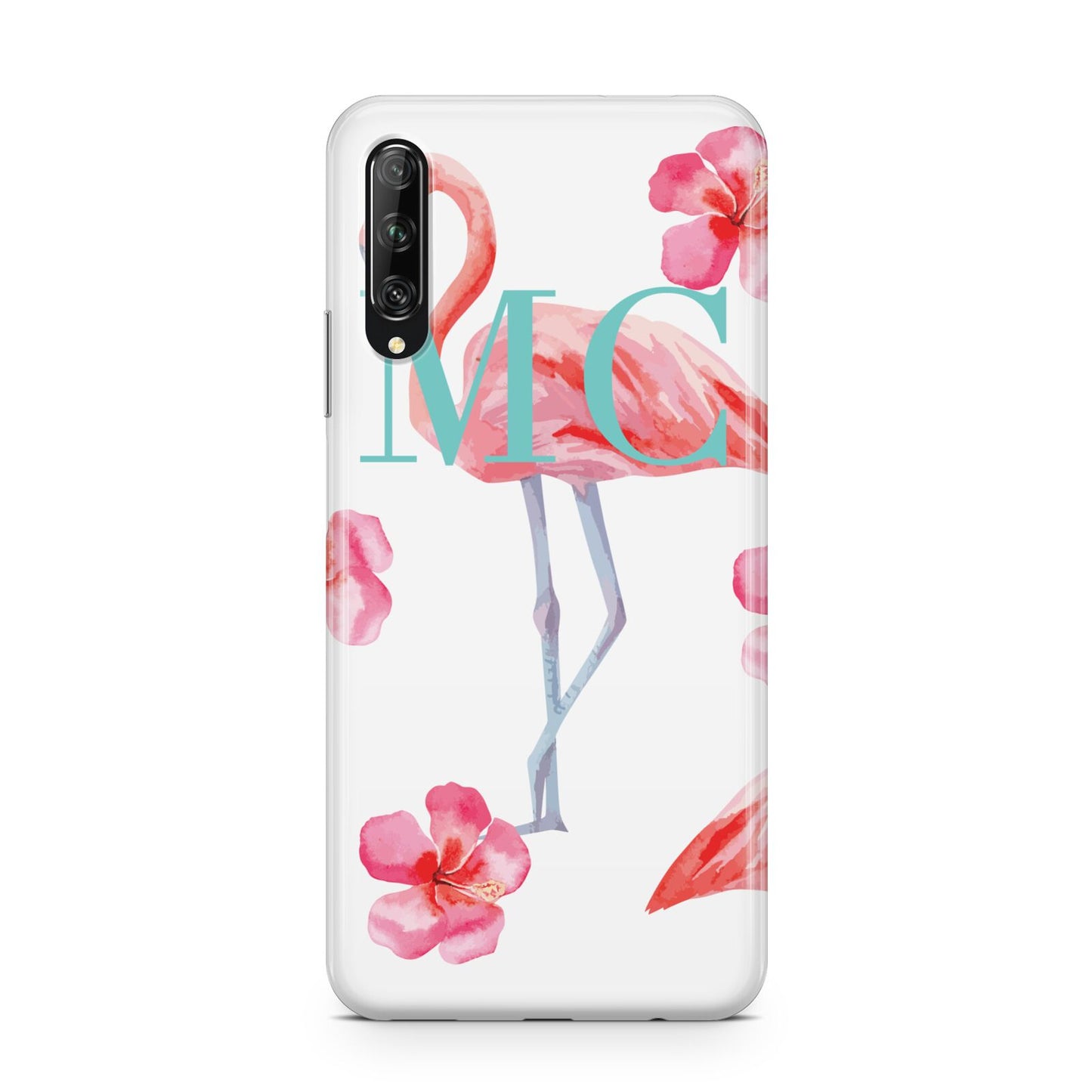Personalised Initials Flamingo 3 Huawei P Smart Pro 2019