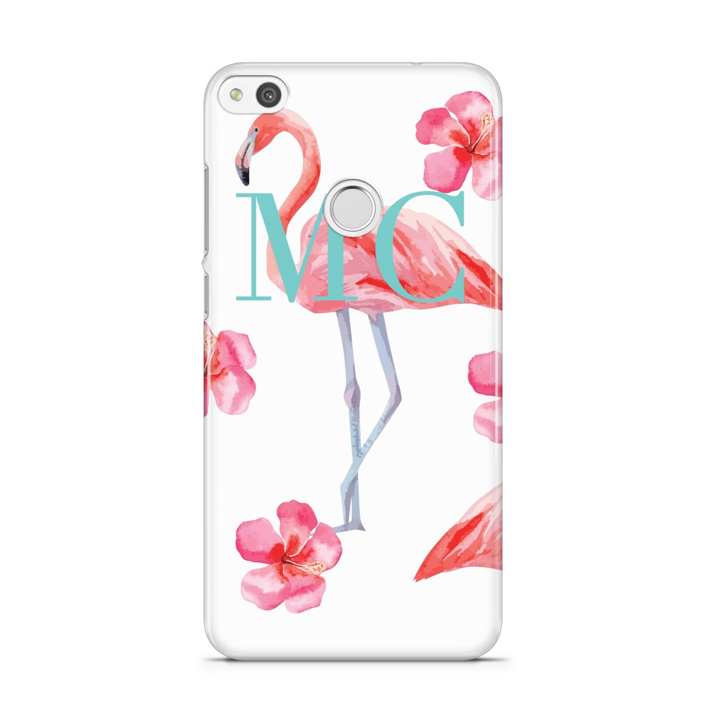 Personalised Initials Flamingo 3 Huawei P8 Lite Case