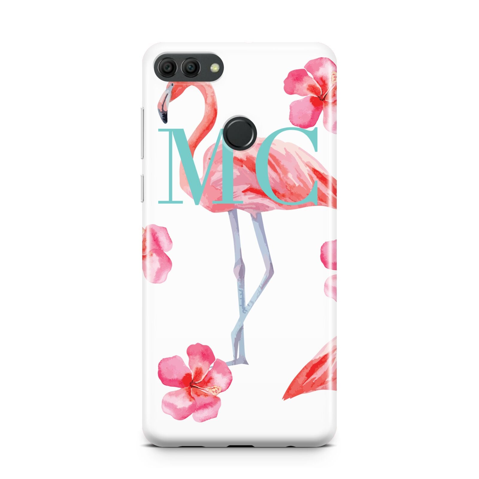 Personalised Initials Flamingo 3 Huawei Y9 2018