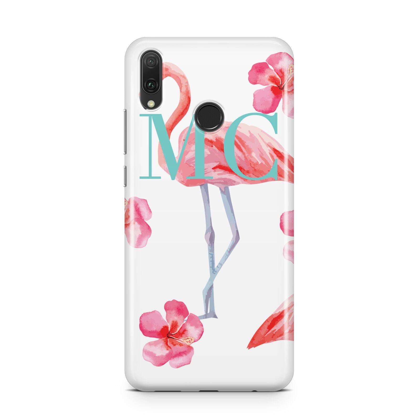 Personalised Initials Flamingo 3 Huawei Y9 2019