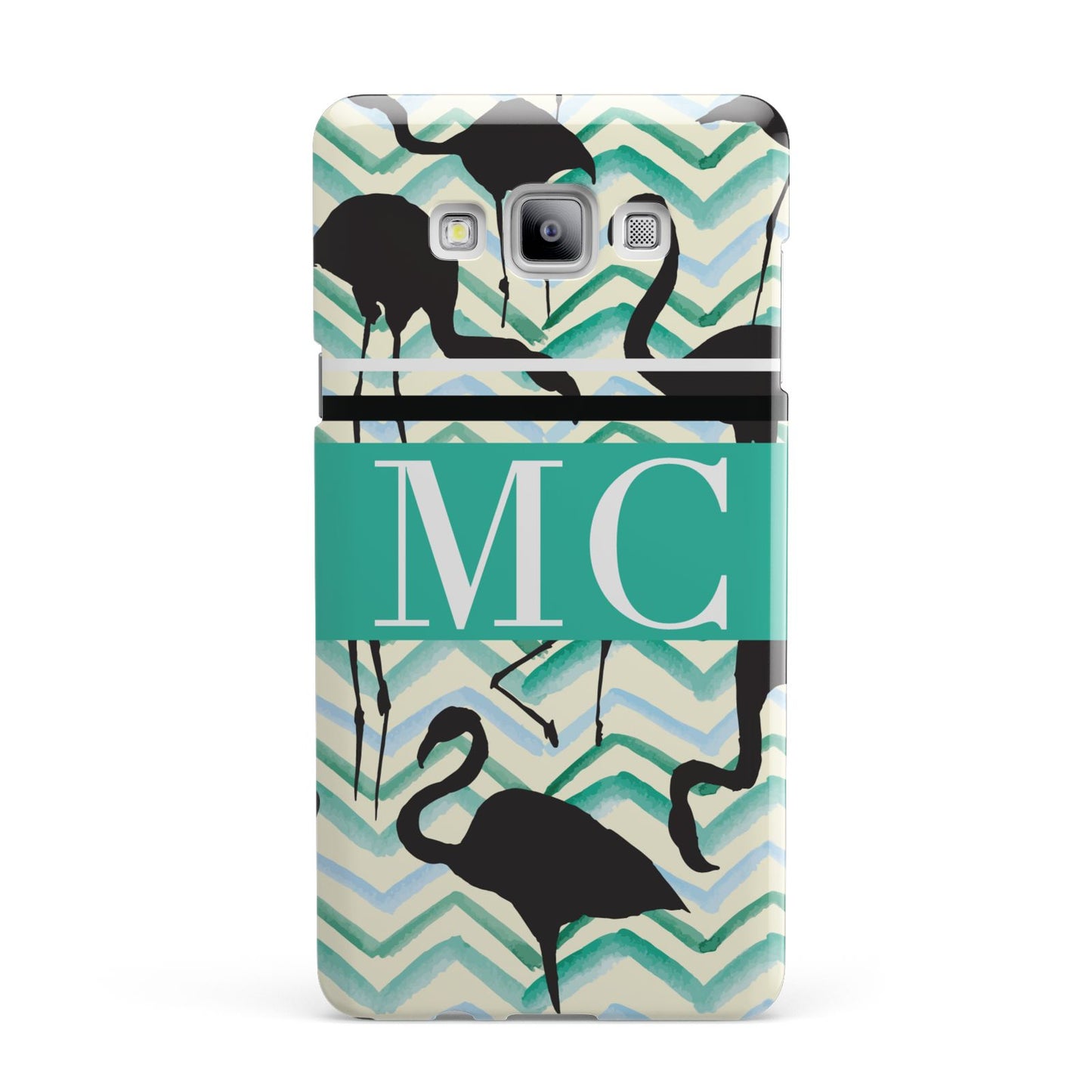 Personalised Initials Flamingos 2 Samsung Galaxy A7 2015 Case