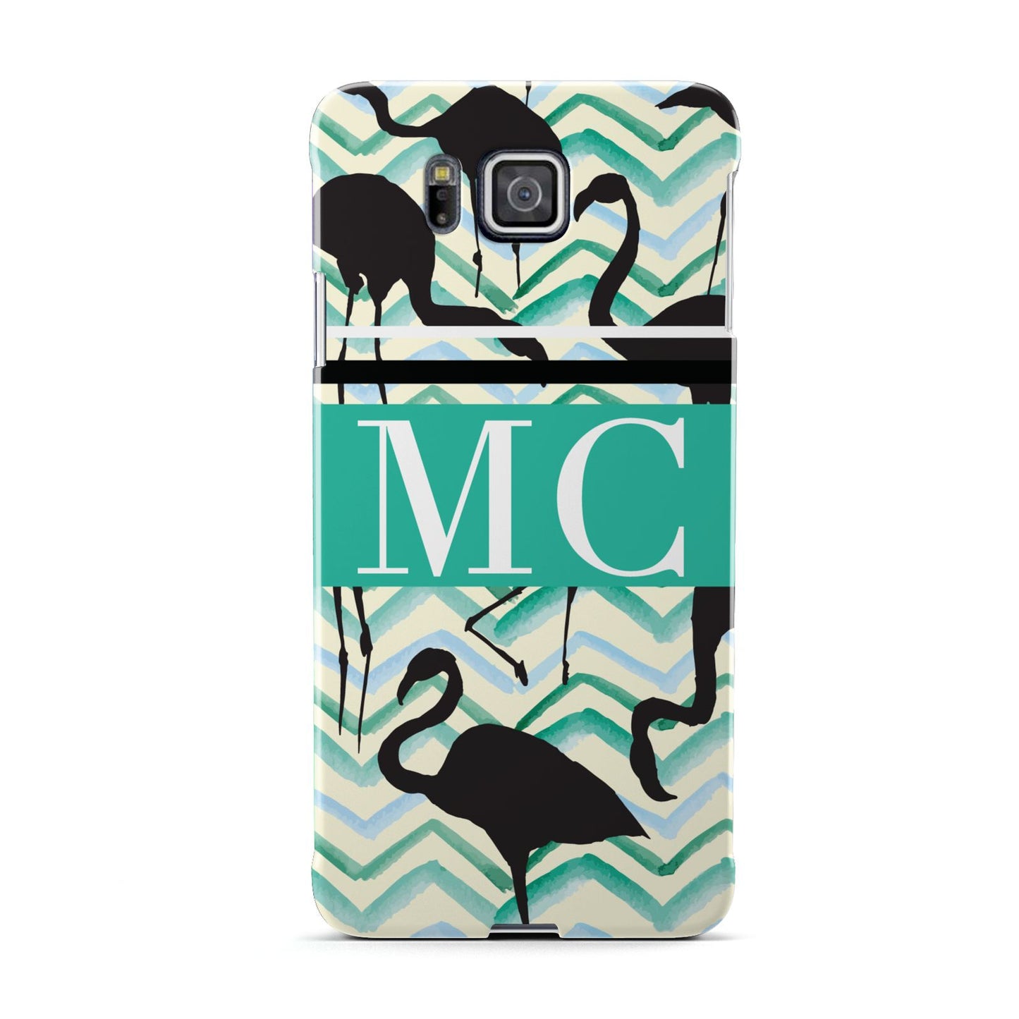 Personalised Initials Flamingos 2 Samsung Galaxy Alpha Case