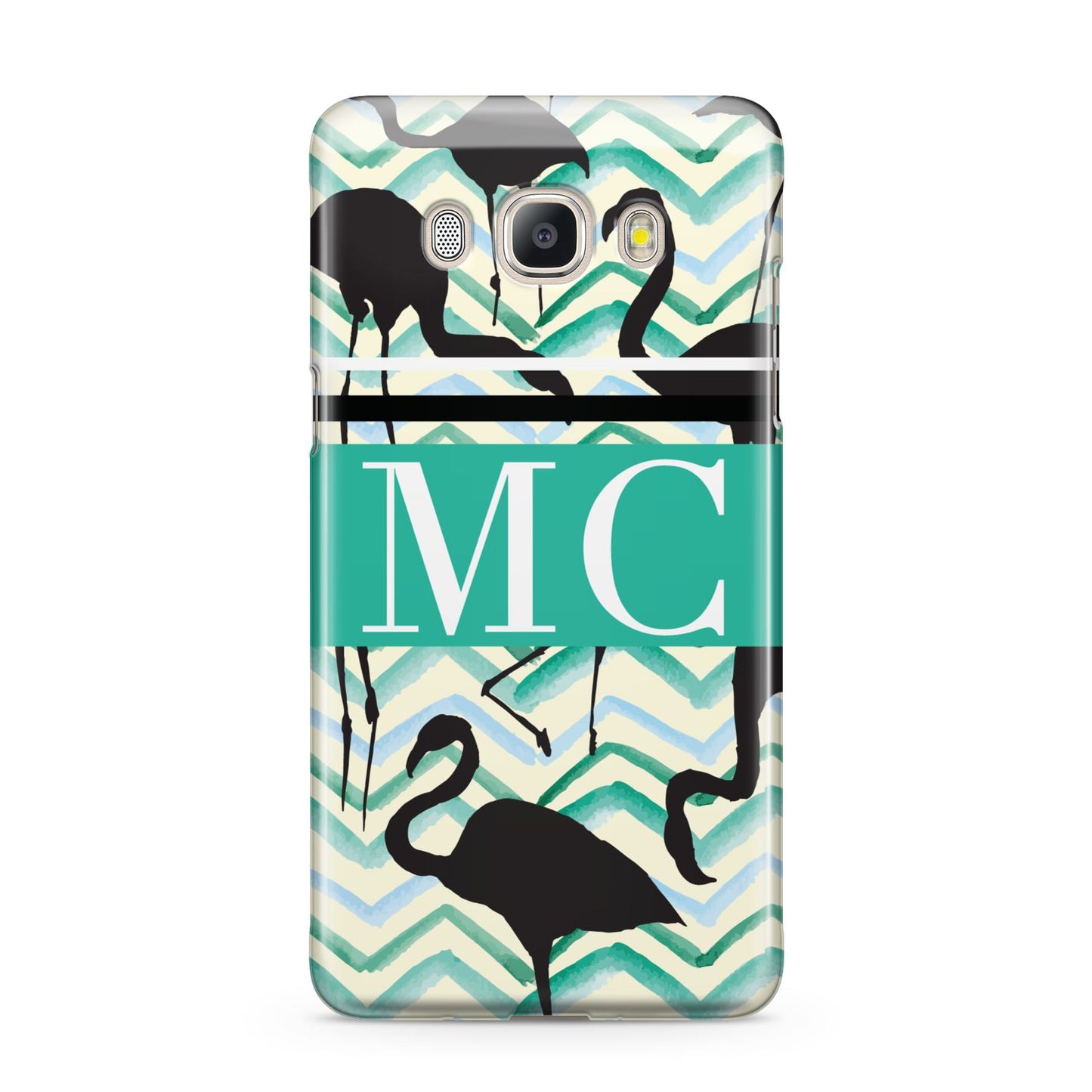 Personalised Initials Flamingos 2 Samsung Galaxy J5 2016 Case