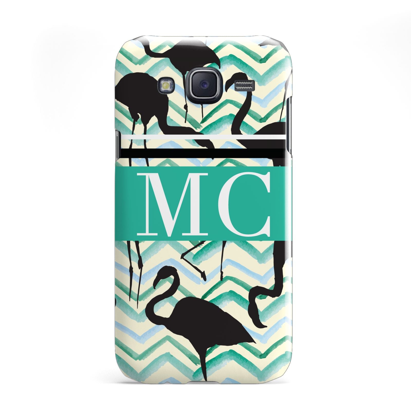 Personalised Initials Flamingos 2 Samsung Galaxy J5 Case