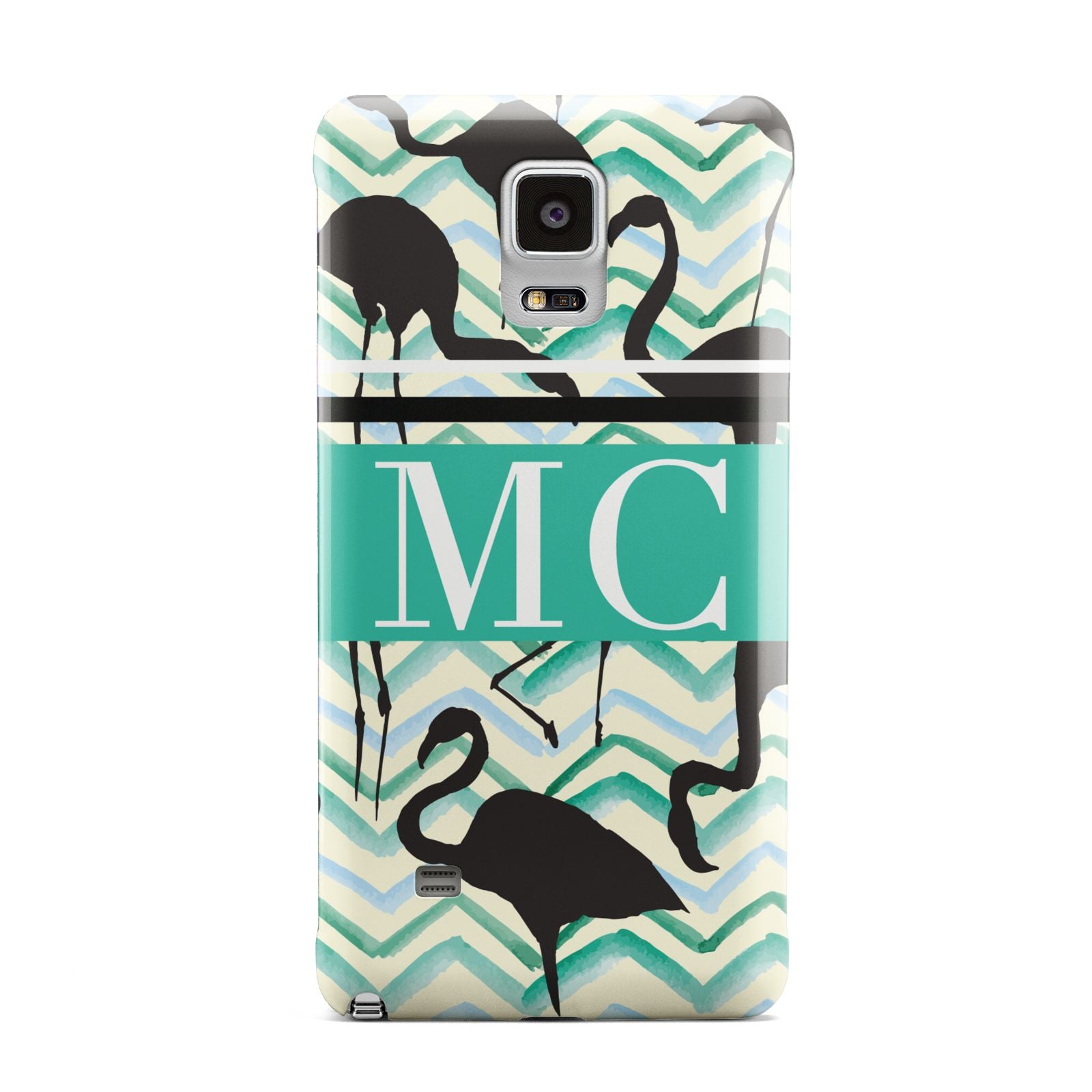 Personalised Initials Flamingos 2 Samsung Galaxy Note 4 Case