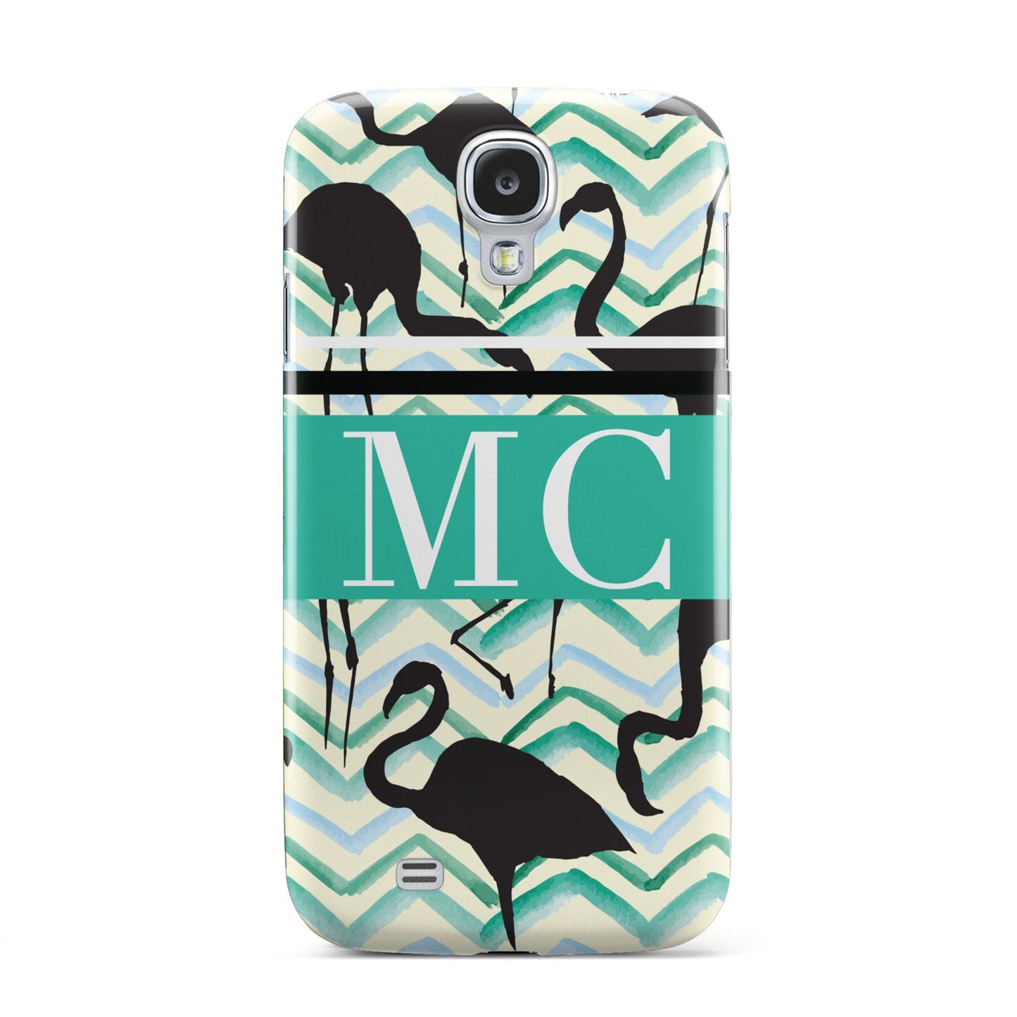 Personalised Initials Flamingos 2 Samsung Galaxy S4 Case