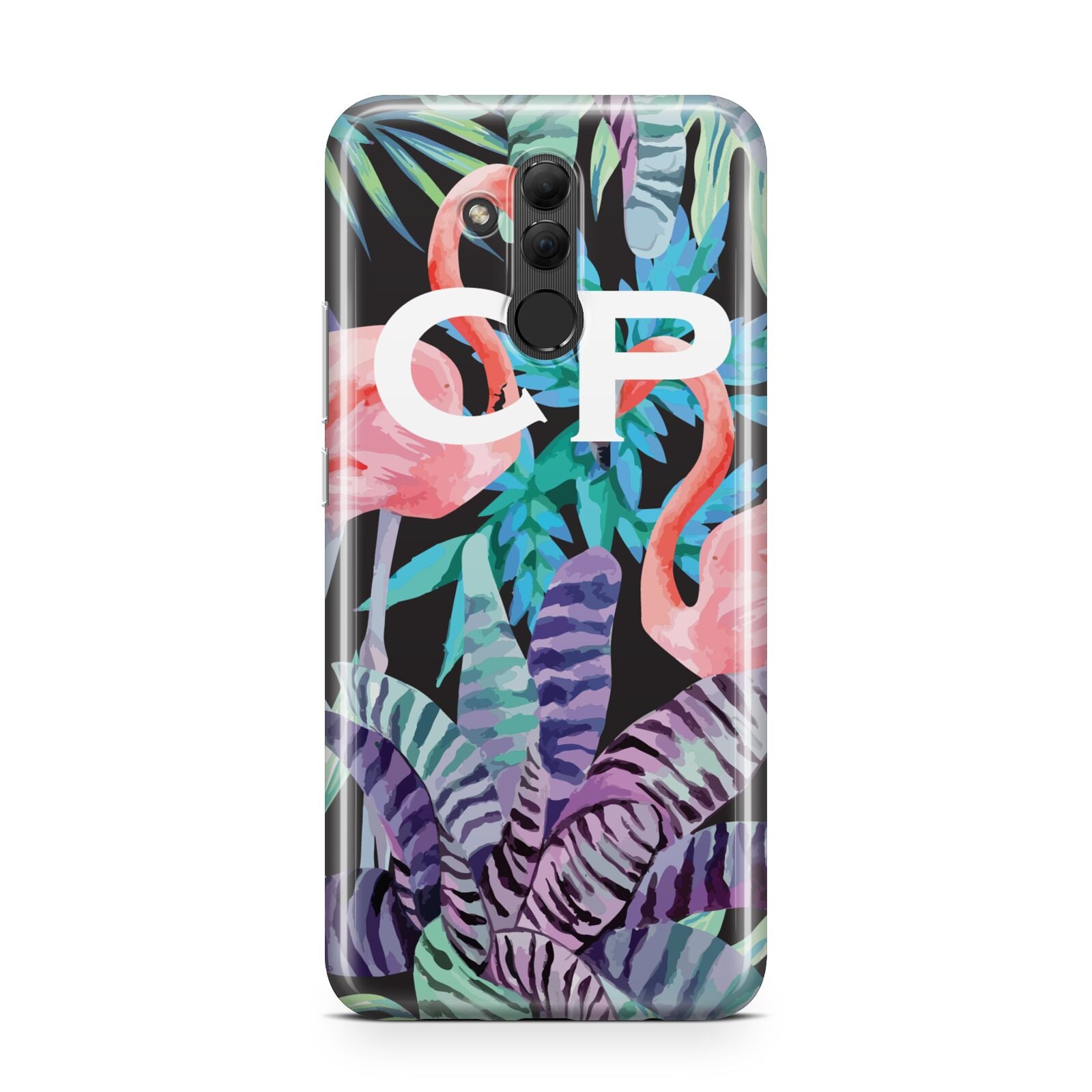 Personalised Initials Flamingos 4 Huawei Mate 20 Lite